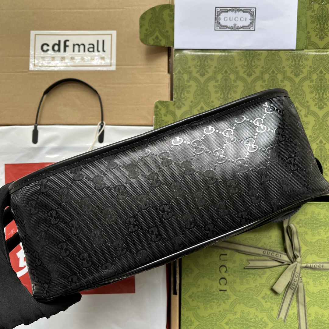 Gucci Imprime Medium Messenger Bag Black For Women. Women-s Bags 12in/30.5cm Gucci - Soul Replicas