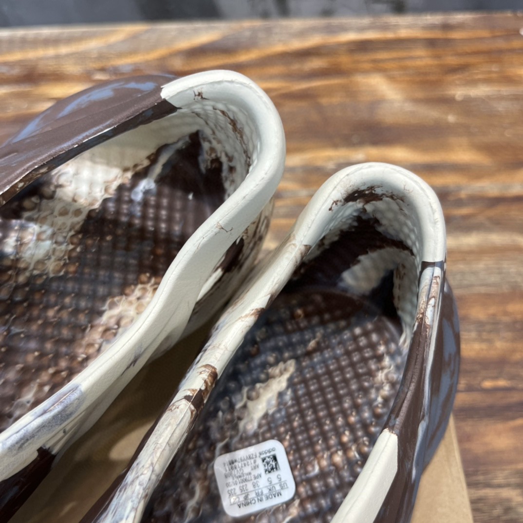 Adidas YZ Foam Runner Mix Brown White Blue For Women GX8774 - Soul Replicas