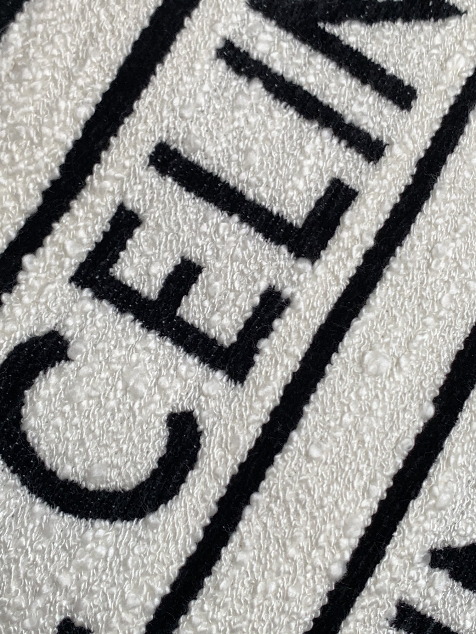 Celine Large Cabas Thais In Textile With Celine All-Over White / Black For Women 16in/41cm - Soul Replicas