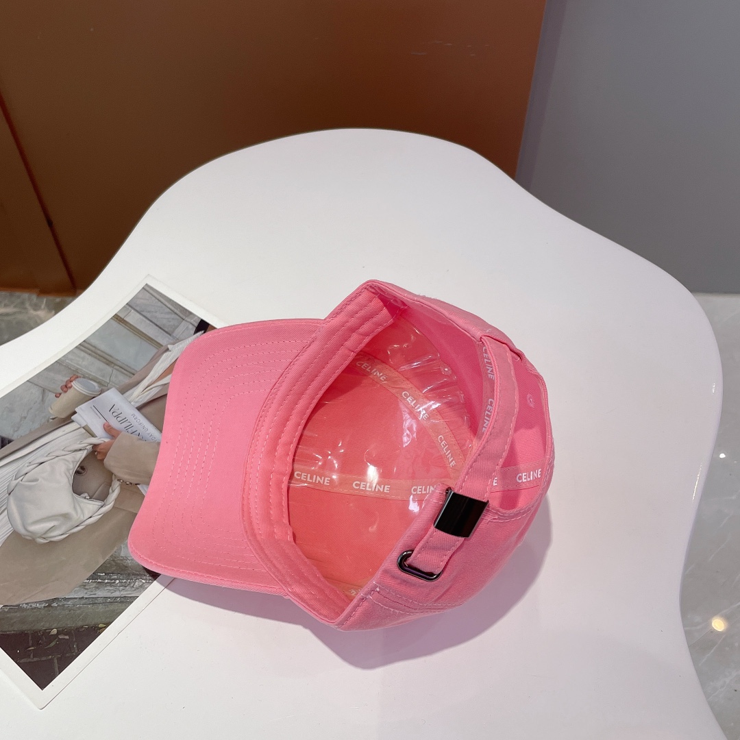 Celine Baseball Cap In Cotton Pink - Soul Replicas
