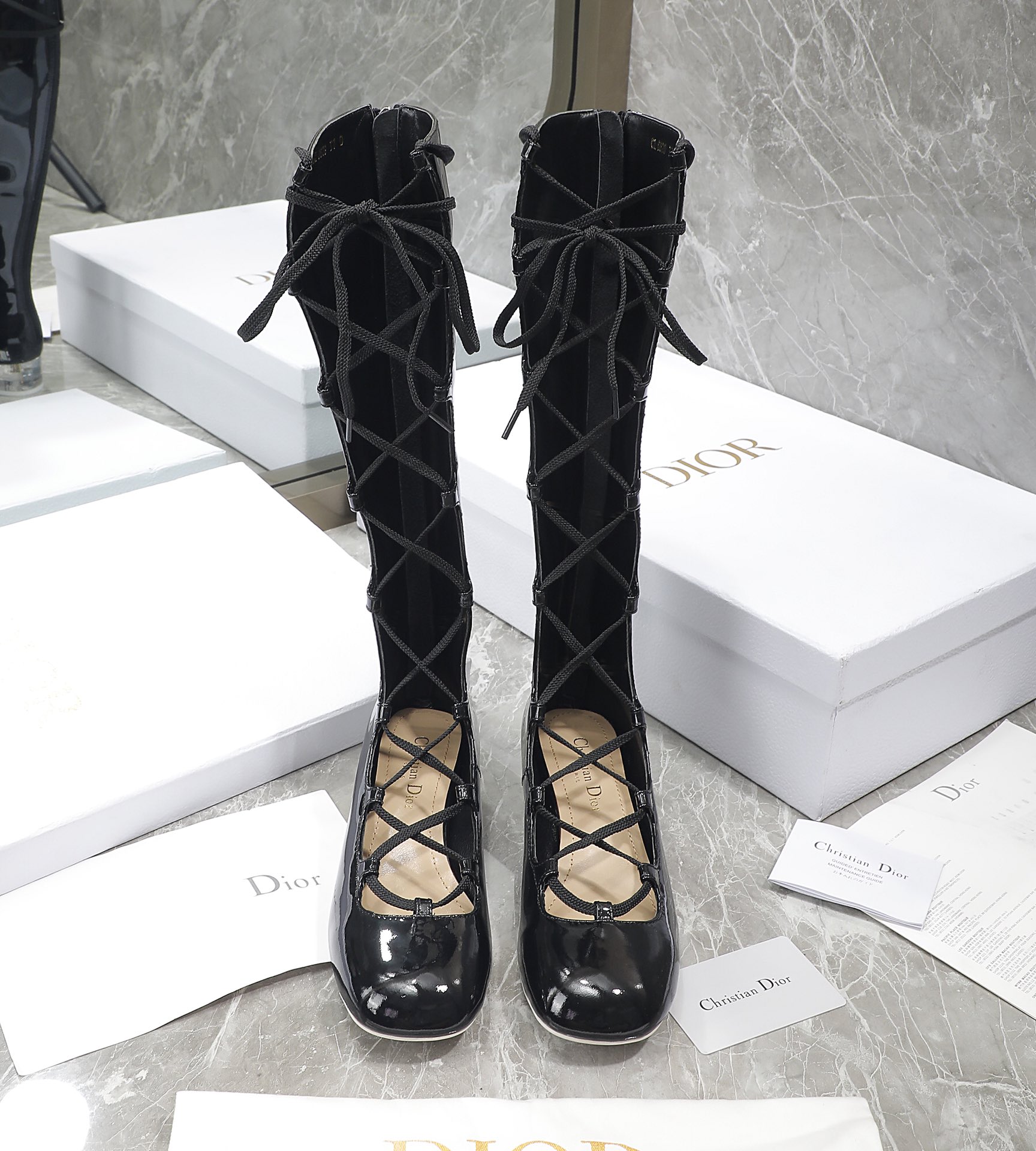 Christian Dior Women's Dior Arty Ankle Boots Black For Women CD 8in/20.5 cm - Soul Replicas