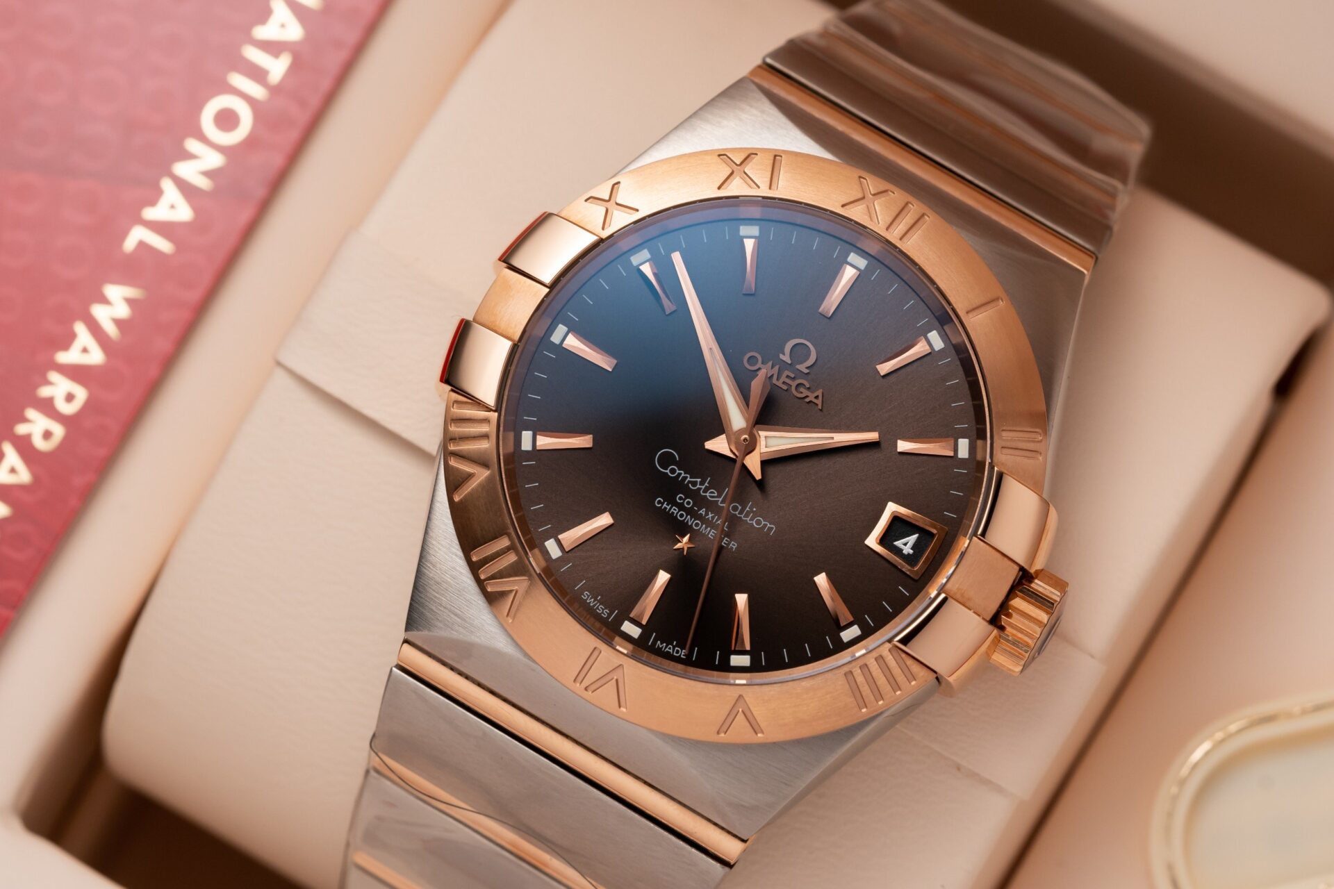 Omega Constellation Brown Dial Replica Watch VS Factory 38mm - Soul Replicas