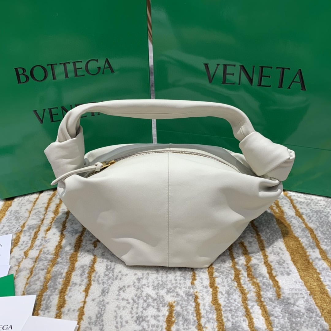 Bottega Veneta Double Knot Bag For Women 11.8in/30cm In Chalk - Soul Replicas