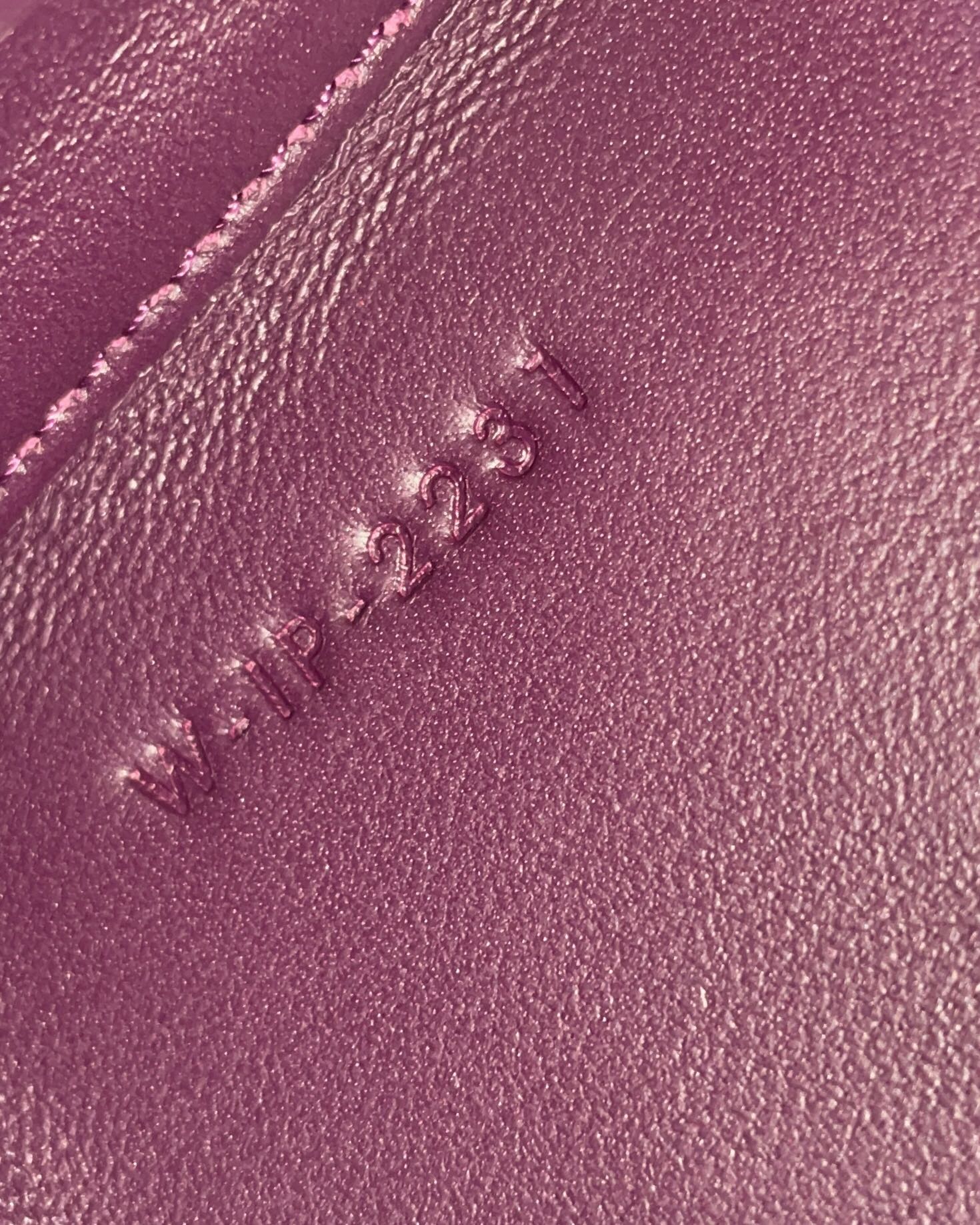 Celine Triomphe Minaudiere In Lizard Violet For Women 4in/10cm - Soul Replicas