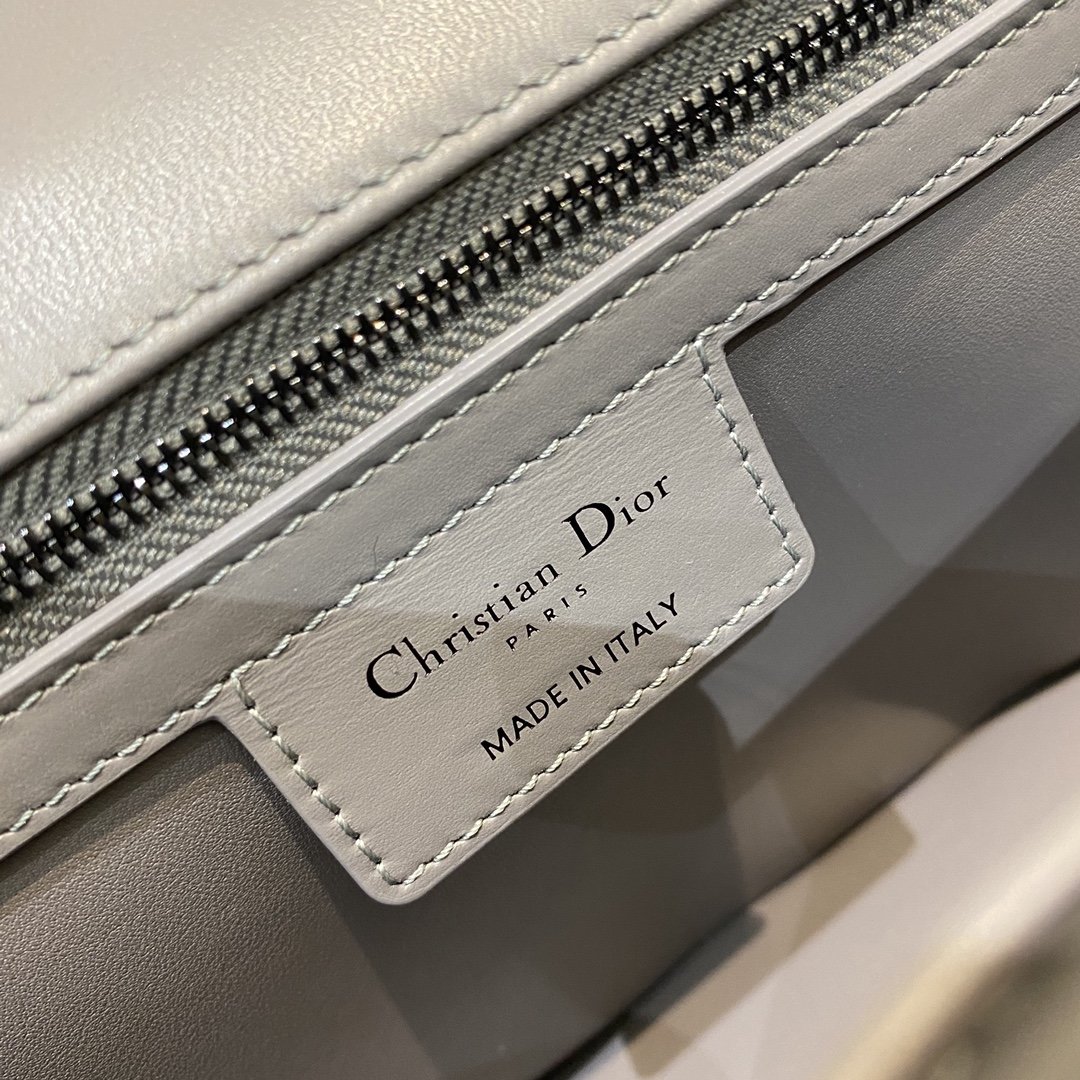 Christian Dior Large Dior Caro Bag Grey Padded Macrocannage. Dark Grey. For Women Women's Handbags. Crossbody Bags. 28cm CD - Soul Replicas