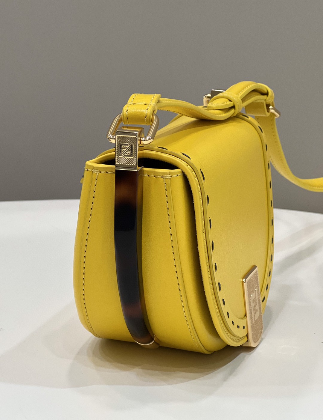Fendi Moonlight Saddle Yellow Bag For Woman 19cm/7.5in - Soul Replicas