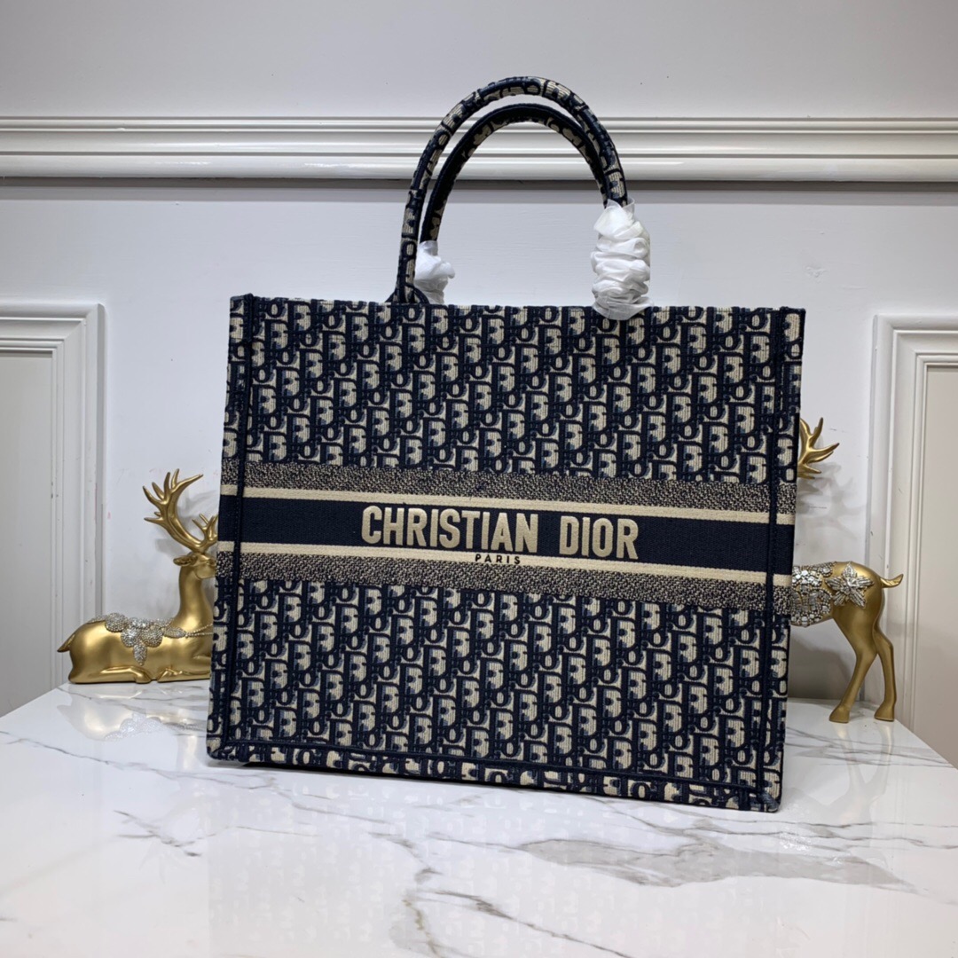 Christian Dior Large Dior Book Tote Brown For Women 16.5in/42cm CD M1286ZRIW - Soul Replicas