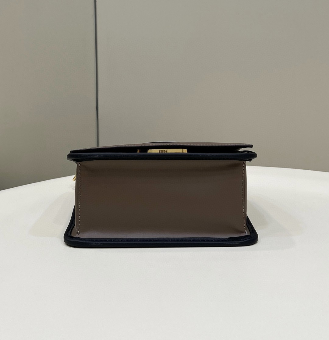 Fendi Kan I F Small Brown Bag For Woman 15cm/5.5in 8BT286A651F13VK - Soul Replicas