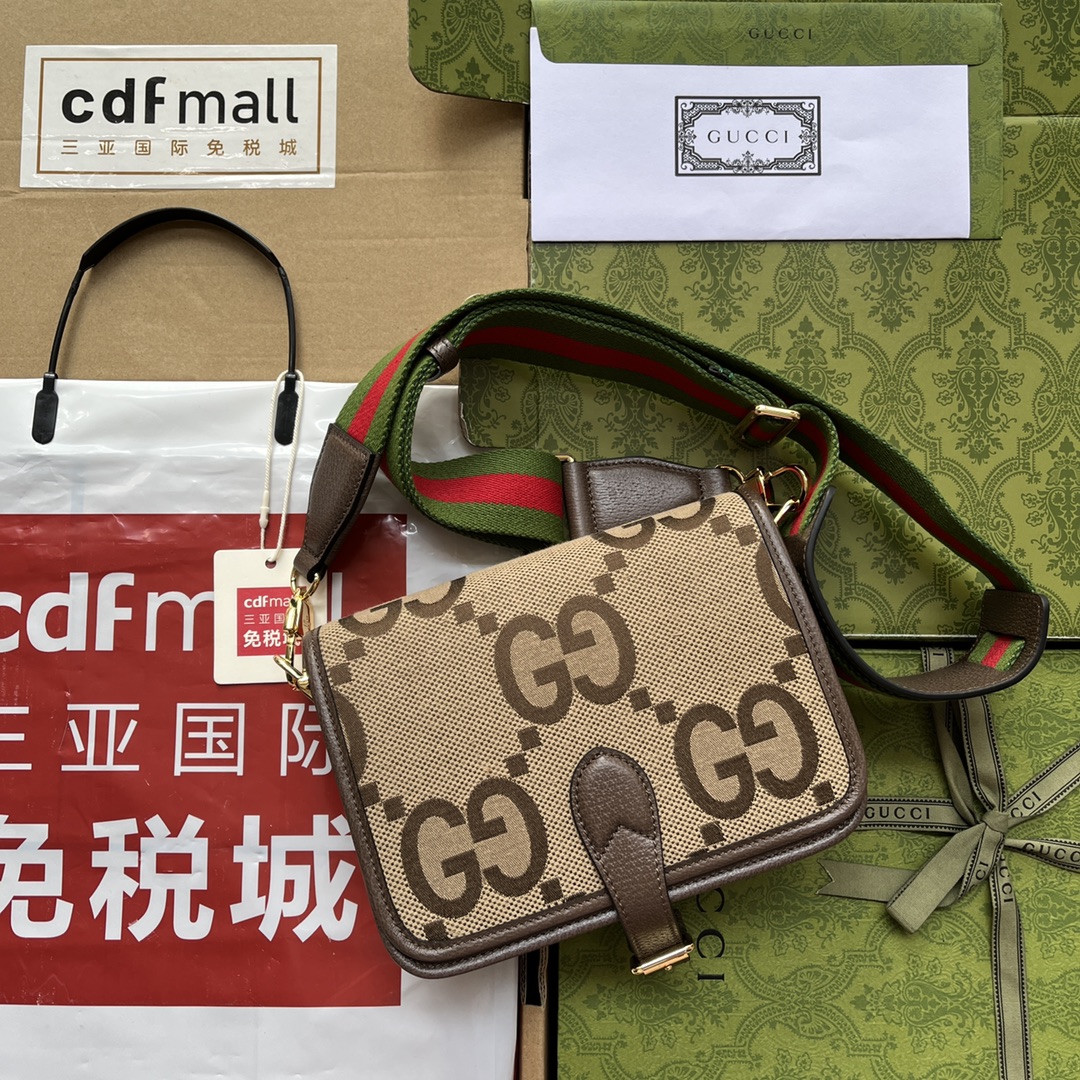 Gucci Jumbo Gucci Canvas Shoulder Bag Beige And Multicolor For Women. Women-s Bags 7.8in/20cm Gucci‎ ‎‎‎699438 UKMDG 2570 - Soul Replicas