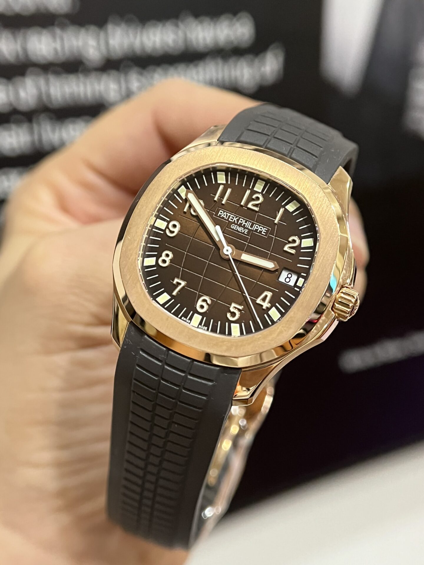 Patek Philippe Aquanaut 5167 Replica Watch Gold Wrapped Chocolate Dial 3K 40mm - Soul Replicas