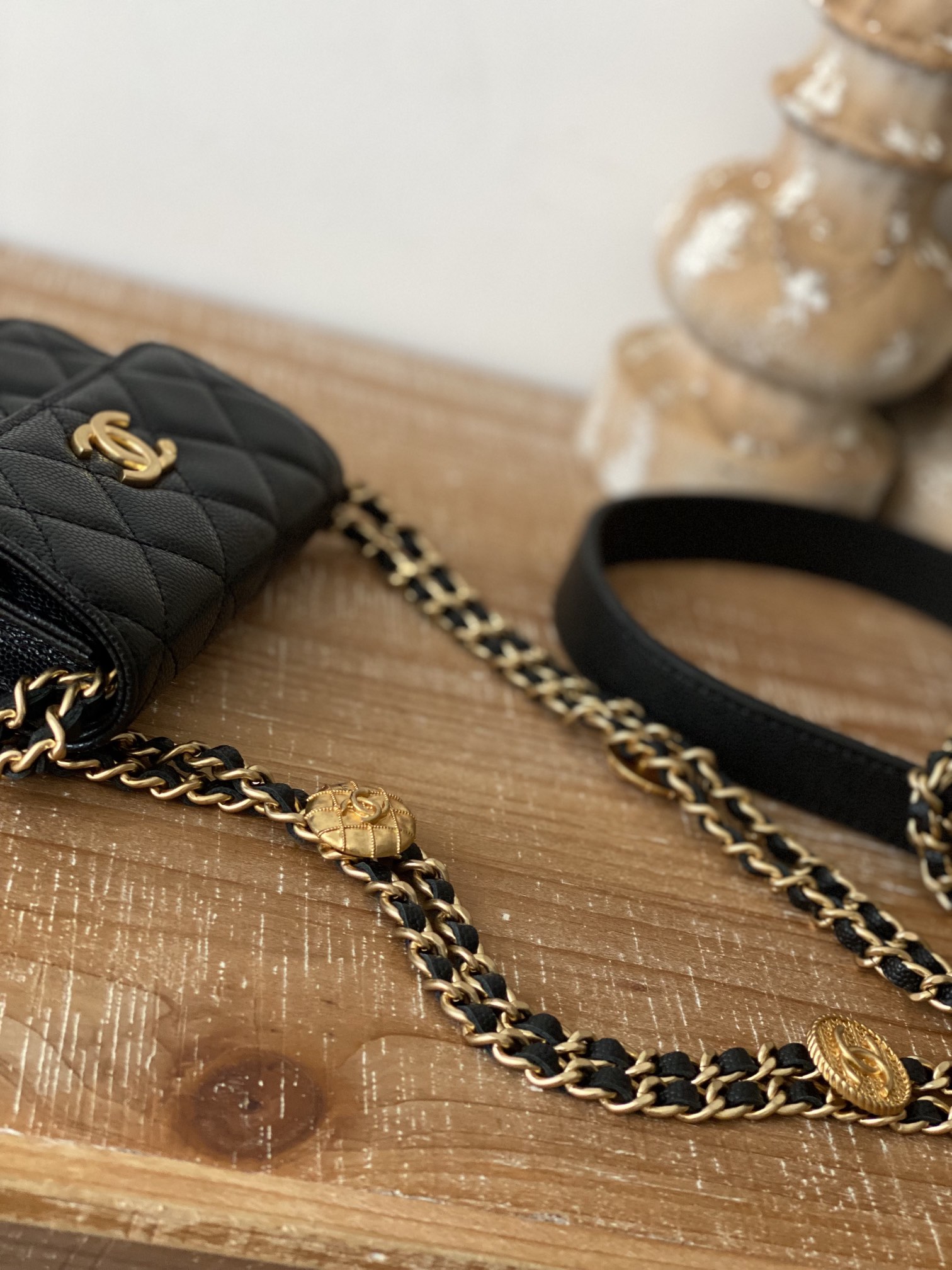 Chanel Clutch With Chain Black For Women. Women-s Bags 4.8in/12.3cm AP2857 B08447 94305 - Soul Replicas