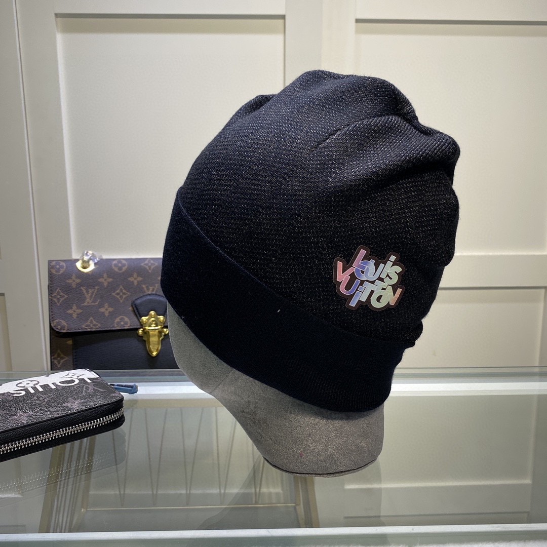 Louis Vuitton Beanie In Black LV Headwear - Soul Replicas