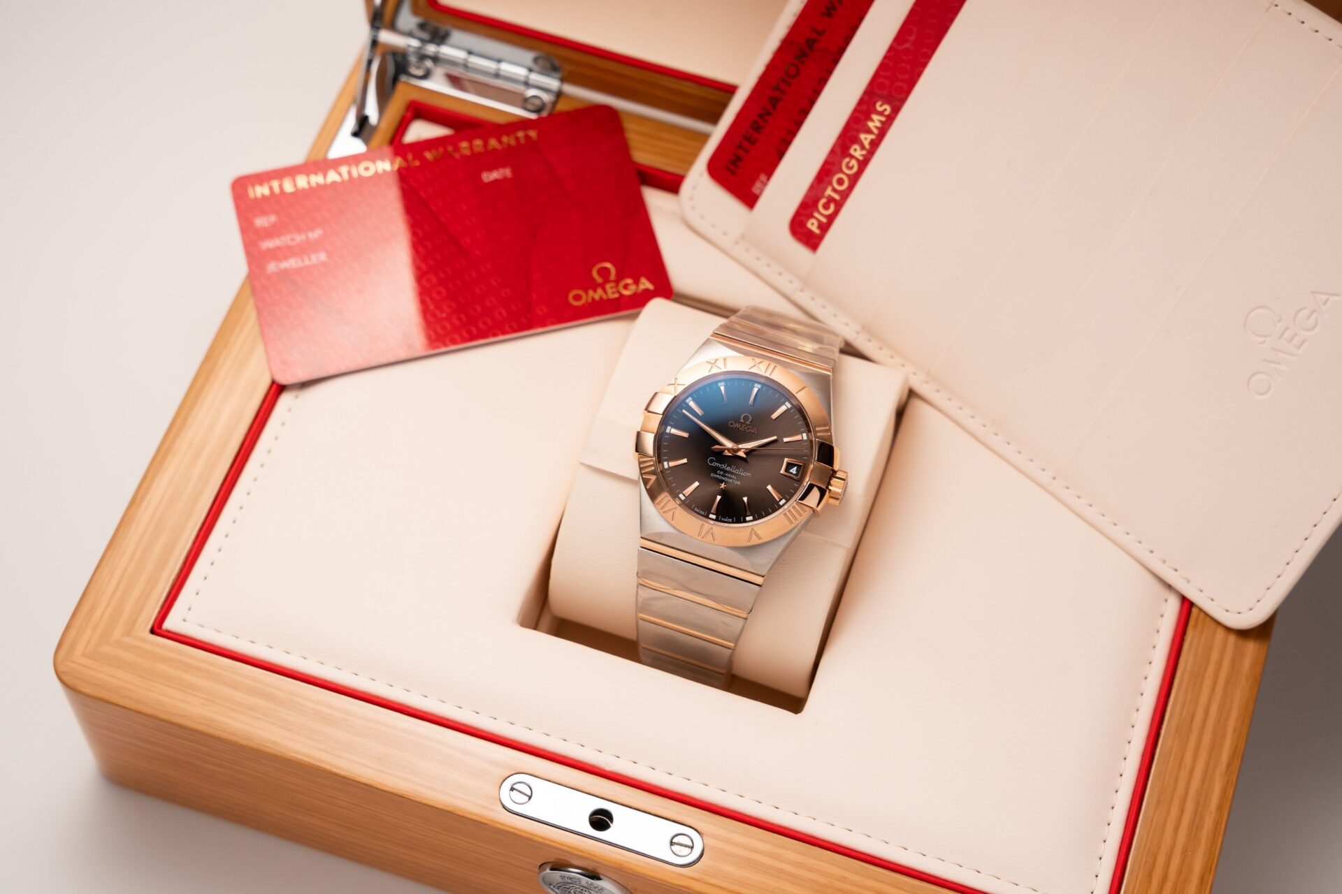 Omega Constellation Brown Dial Replica Watch VS Factory 38mm - Soul Replicas