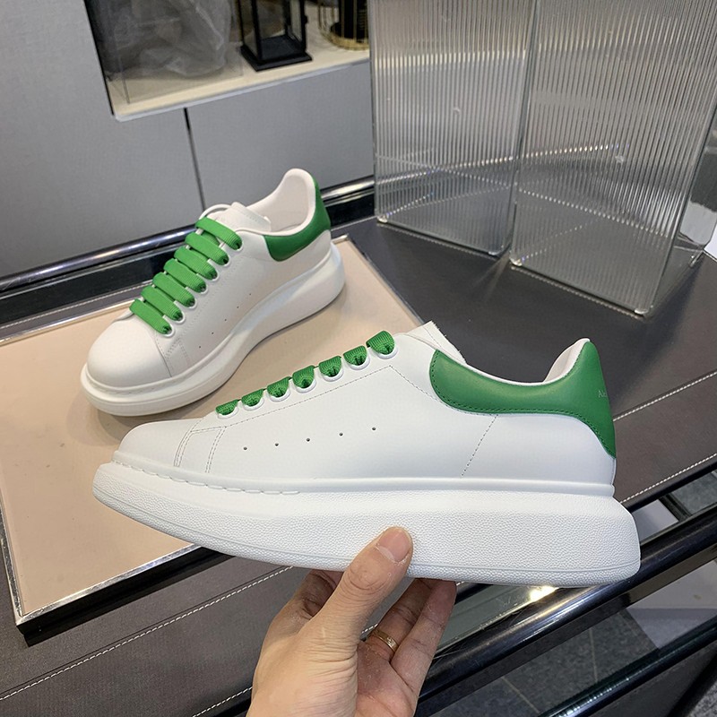 Alexander McQueen Oversized Sneaker White/Green For Women - Soul Replicas