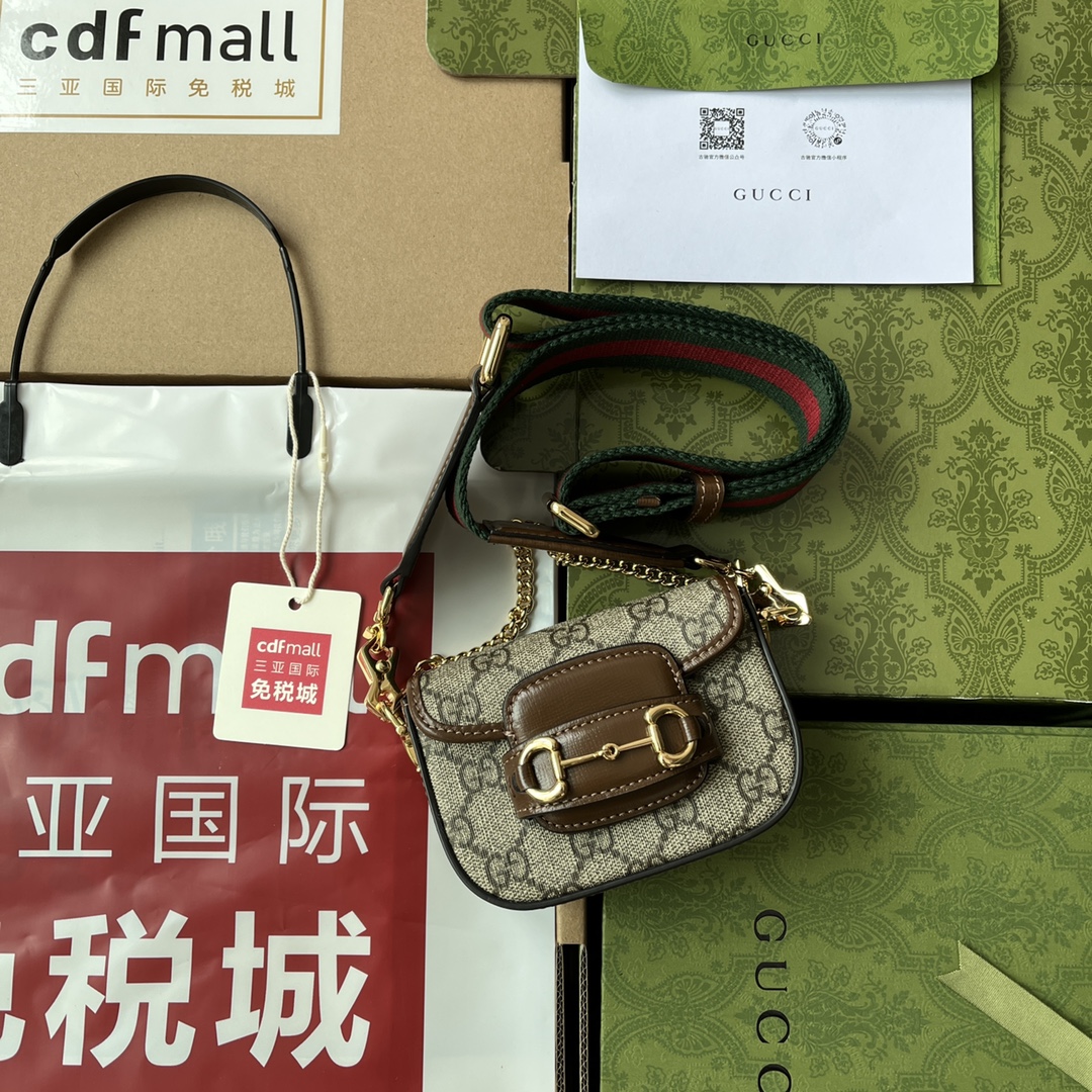 Gucci Horsebit 1955 Strap Wallet Brown For Women. Women-s Bags 4.7in/12cm Gucci ‎699760 HUHHG 8565 - Soul Replicas