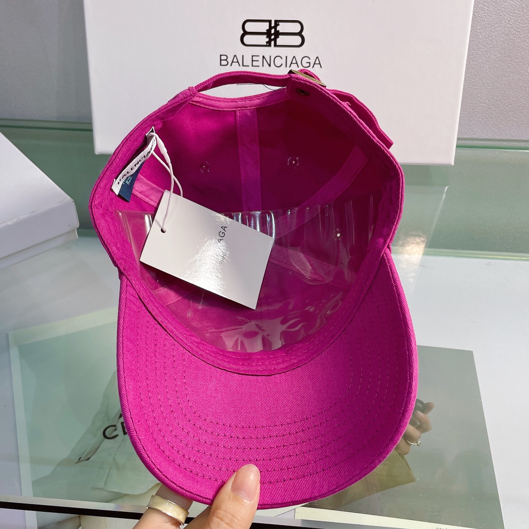 Balenciaga Logo Front Cap In Pink - Soul Replicas