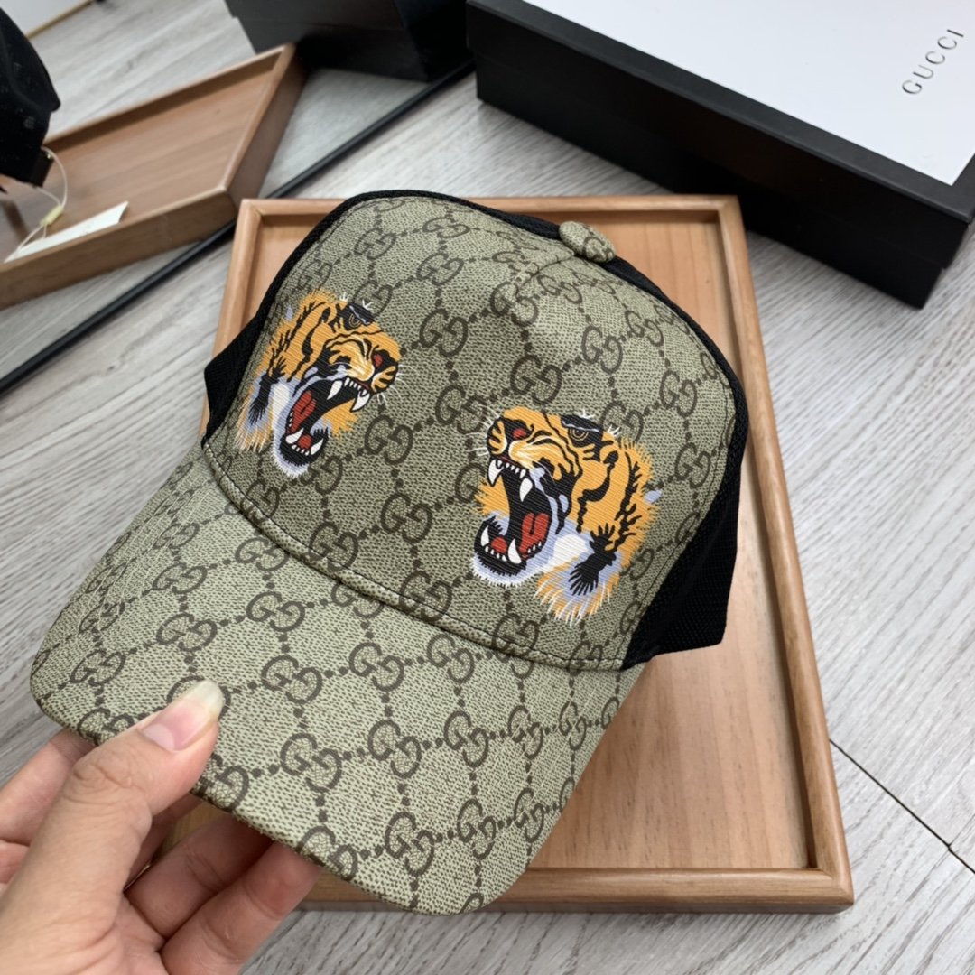 Gucci Canvas Baseball Cap Beige - Soul Replicas