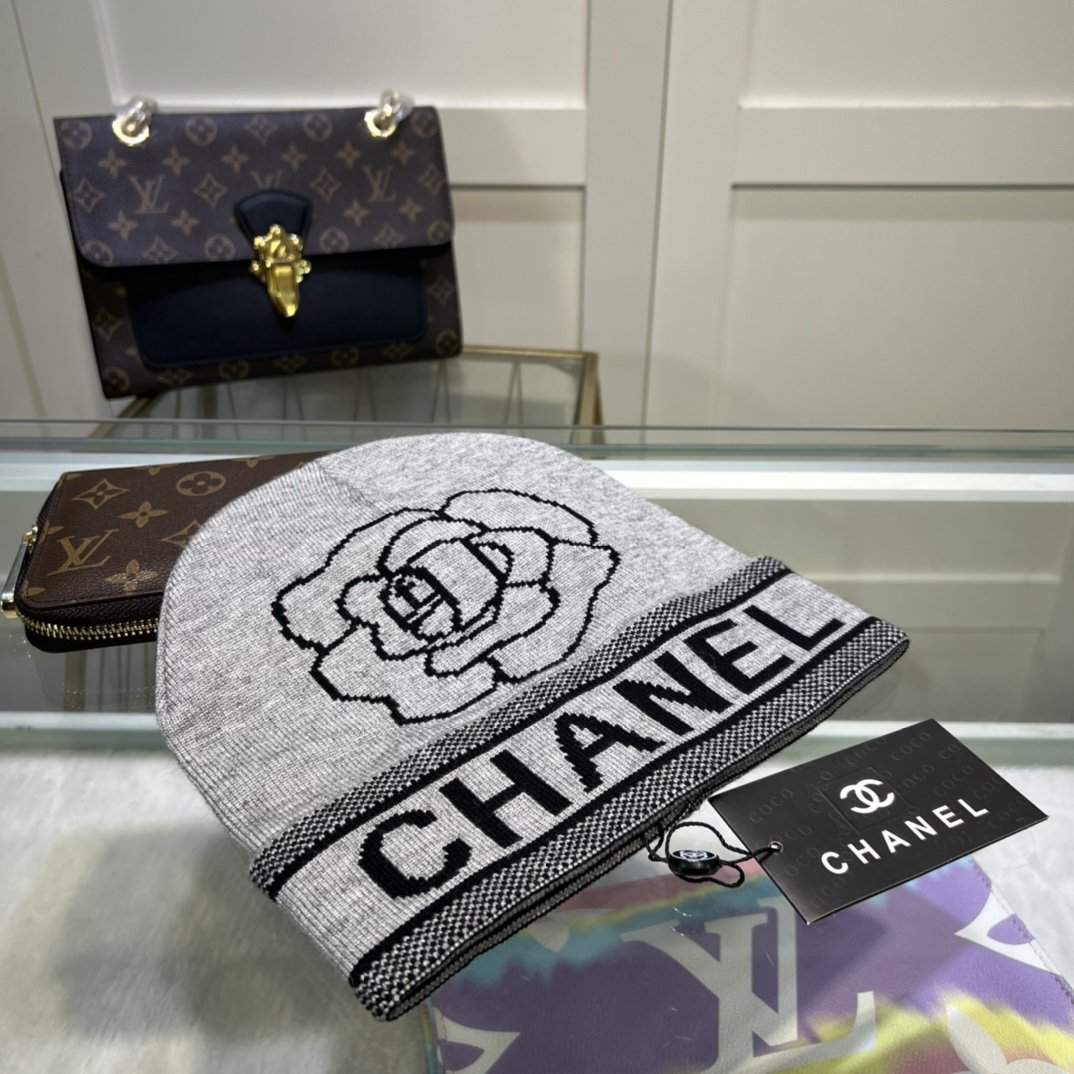 Chanel Beanie In Grey - Soul Replicas