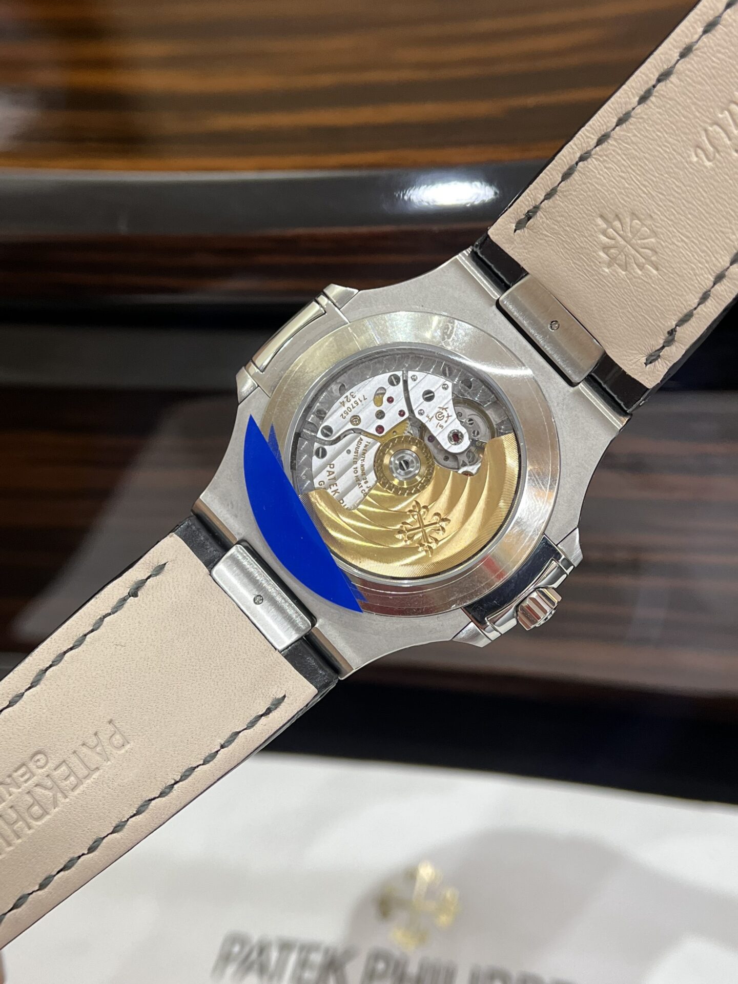 Patek Philippe Replica Watch Nautilus 5726G Black Leather Strap GR Factory 40.5mm - Soul Replicas