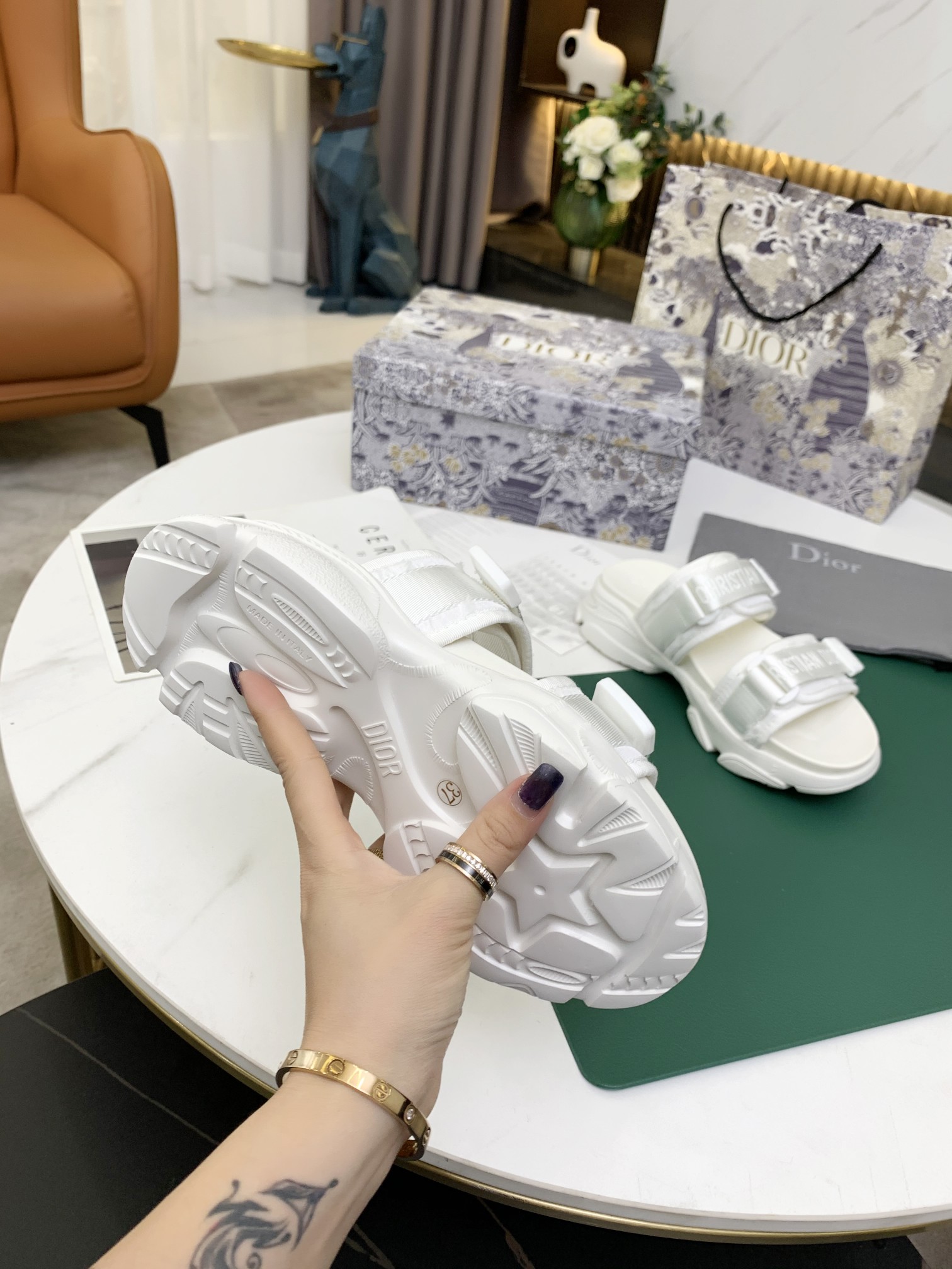 Christian Dior Women's D-Wander Slide Bright White For Women CD - Soul Replicas