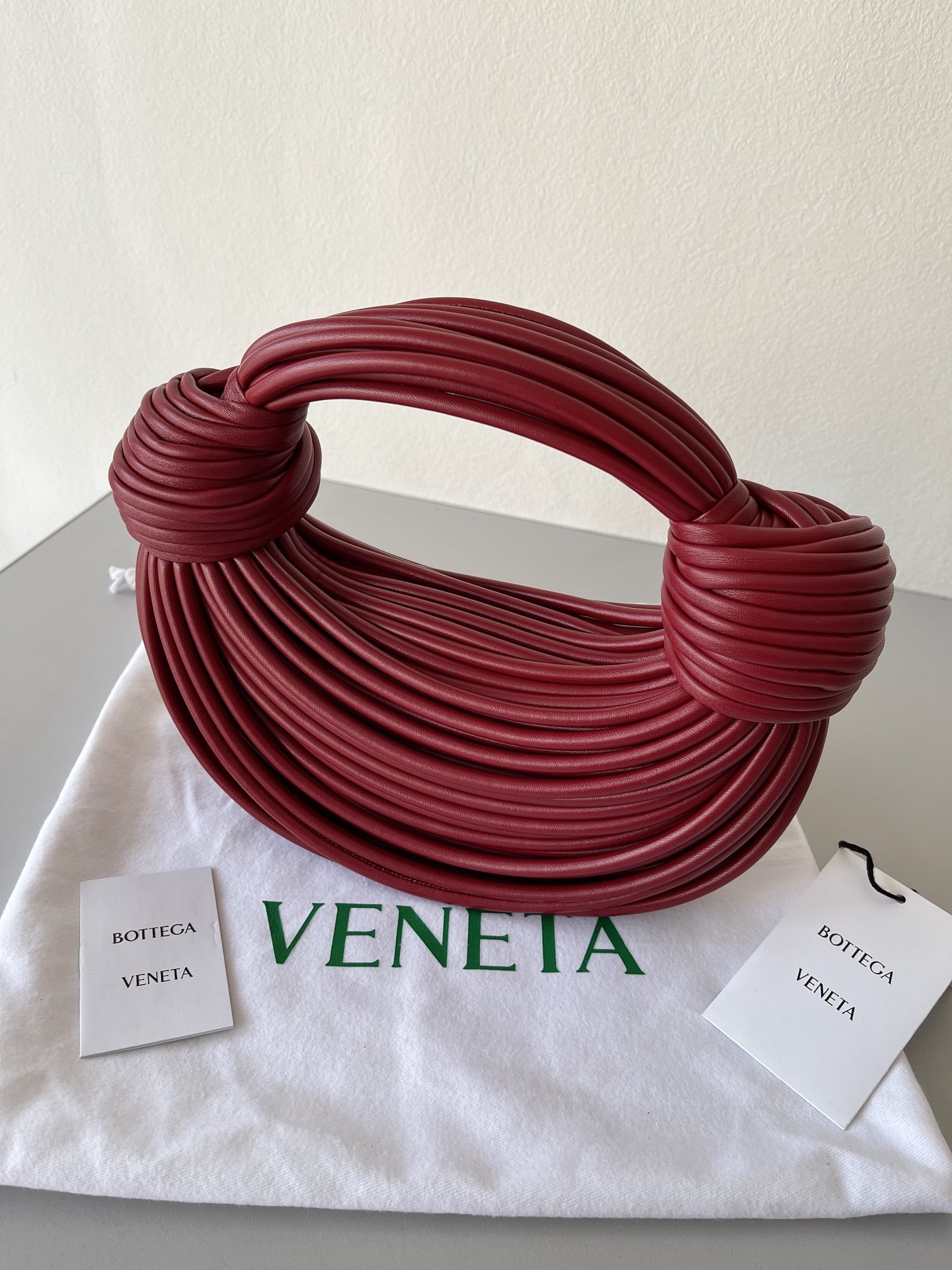 Bottega Veneta Double Knot Red. For Women. Women-s Bags 9.8in/25cm - Soul Replicas