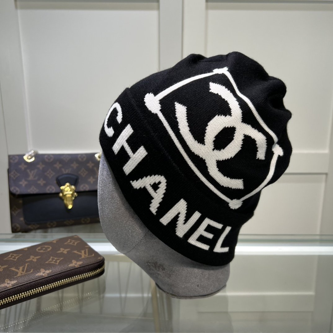 Chanel Beanie In Black - Soul Replicas