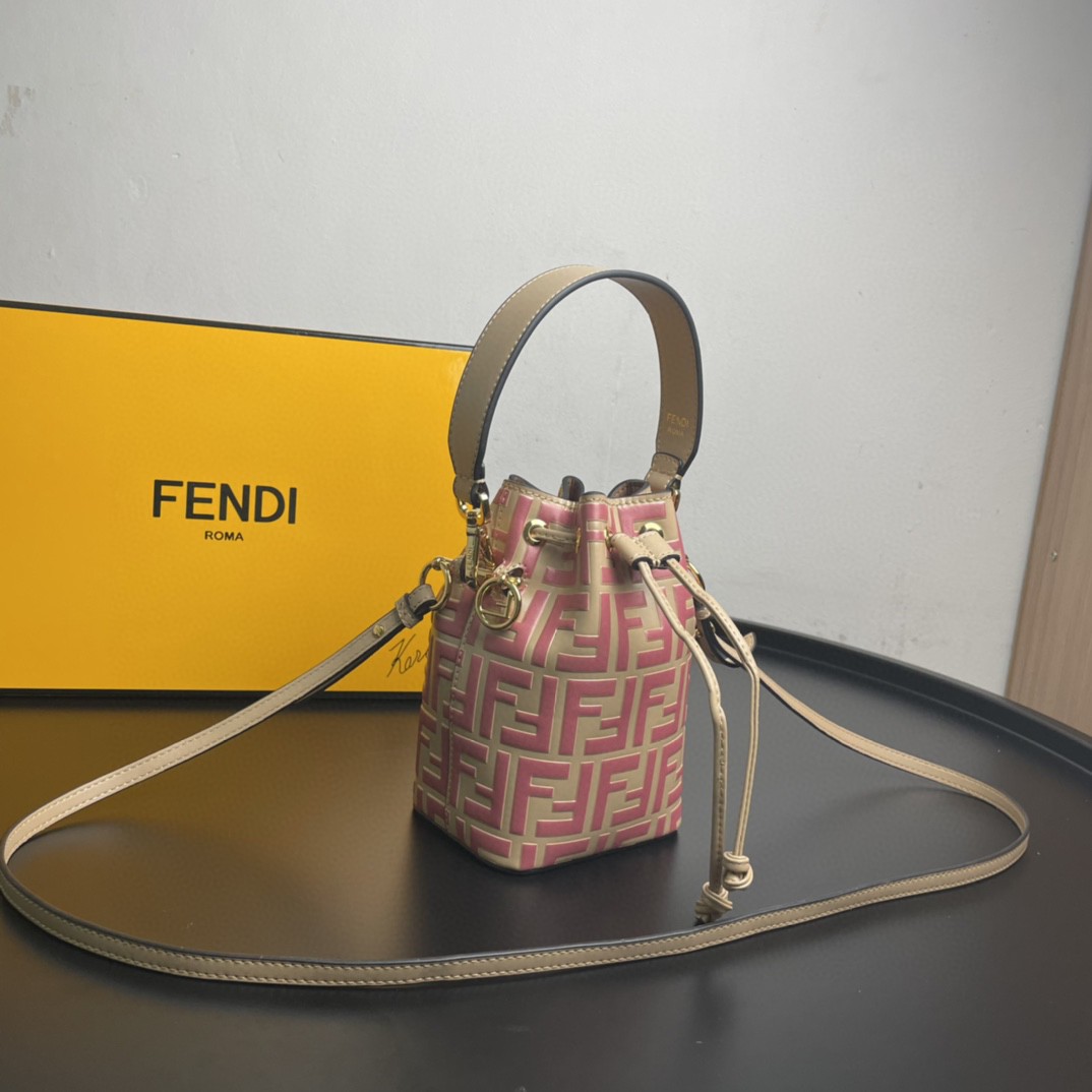 Fendi Mon Tresor Pink Mini Bag For Woman 18cm/7in - Soul Replicas