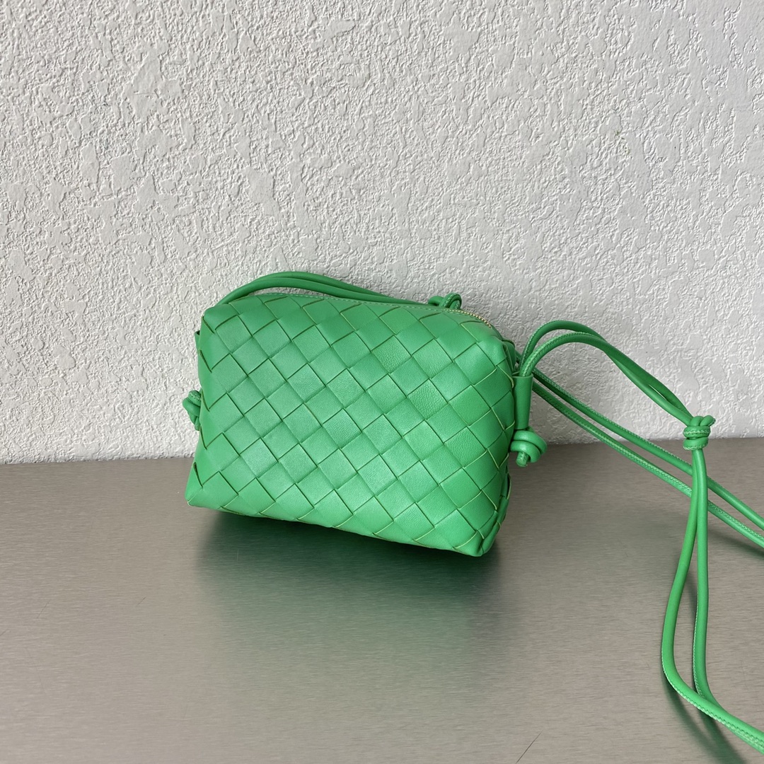 Bottega Veneta Mini Loop Camera Bag Green. For Women. Women's Bags 6.7in/17cm 680254V1G113722 - Soul Replicas