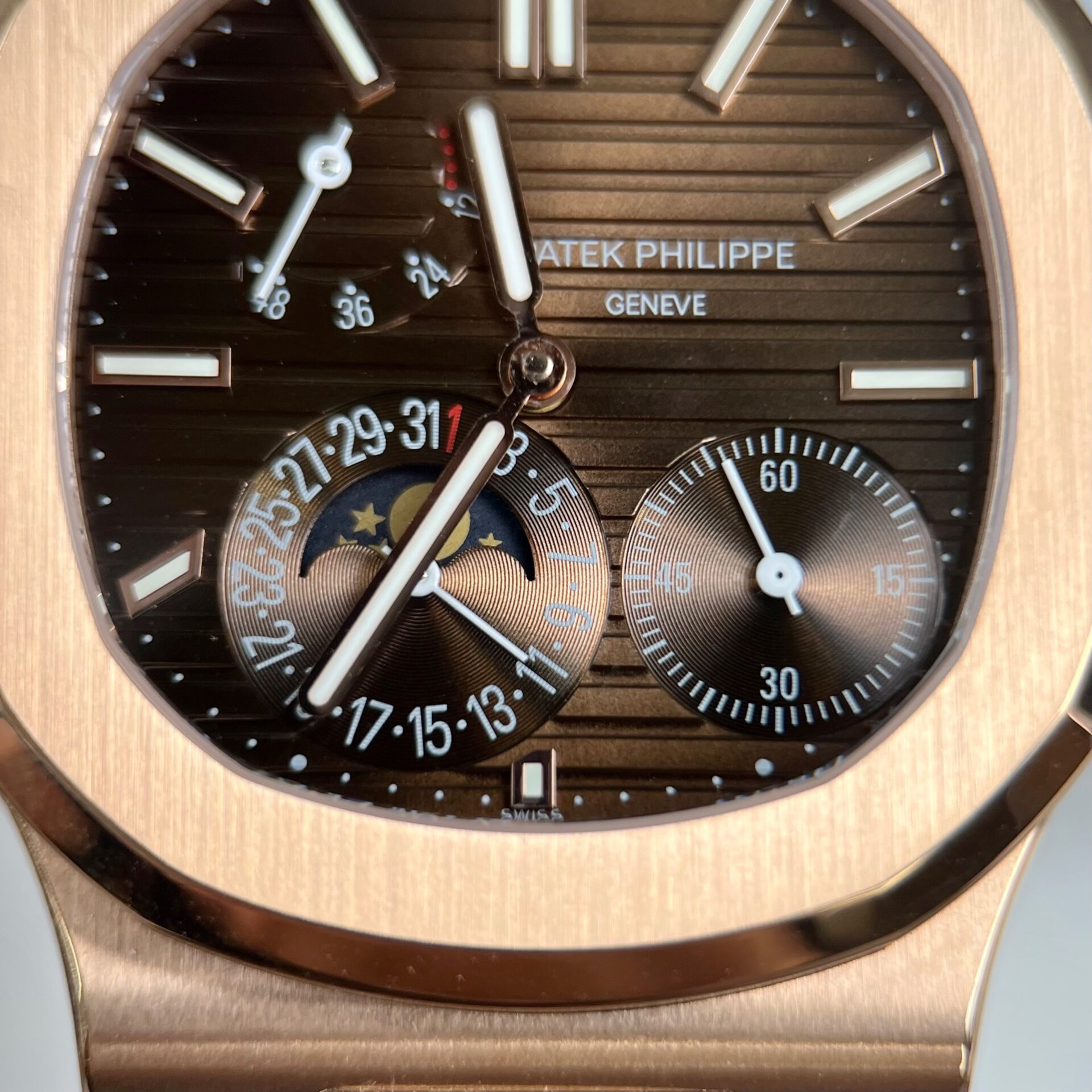 Patek Philippe Replica Watch Nautilus 5712R Chocolate Dial Gold Wrapped 40mm - Soul Replicas