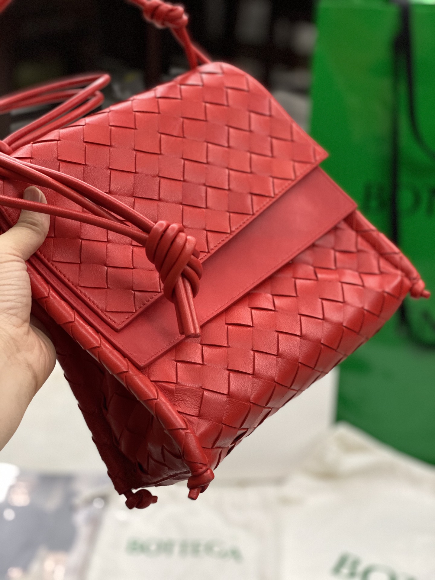 Bottega Veneta Backpack Red. For Women. Women-s Bags 8.9in/22.5cm - Soul Replicas