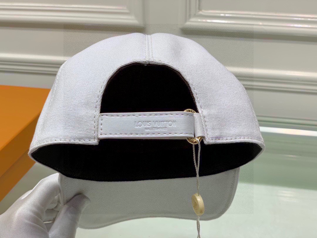 Louis Vuitton Supreme Cap White LV Cap - Soul Replicas