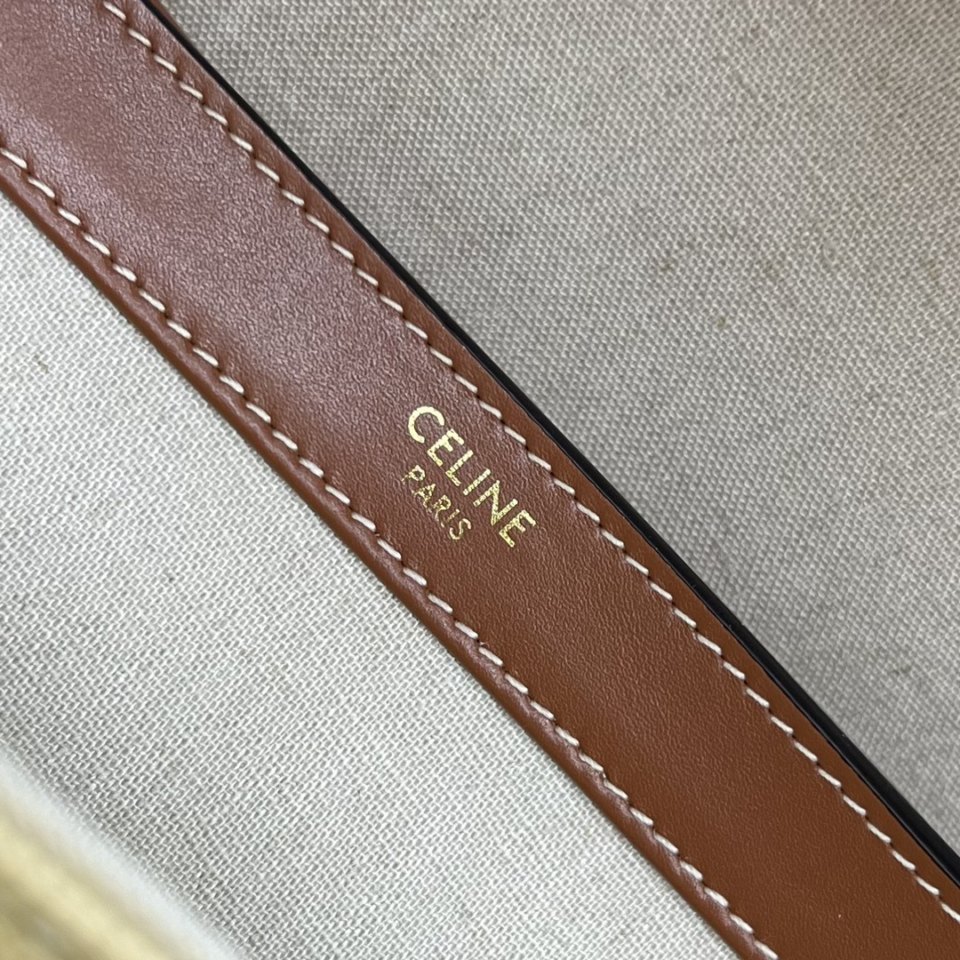 Celine Medium Soft 16 Bag In Textile Natural / Tan For Women 13in/32cm 195542DSH.02NT - Soul Replicas