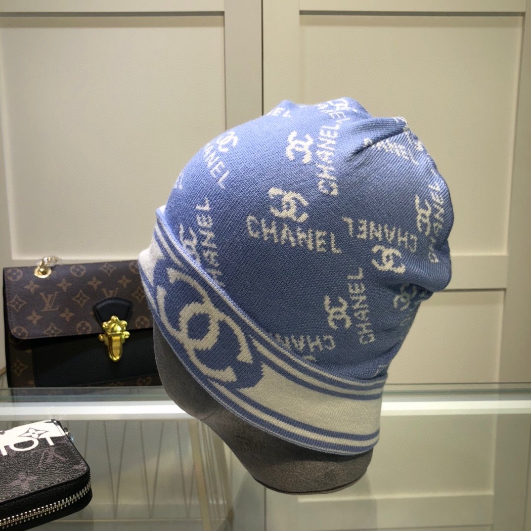 Chanel Beanie In Blue - Soul Replicas
