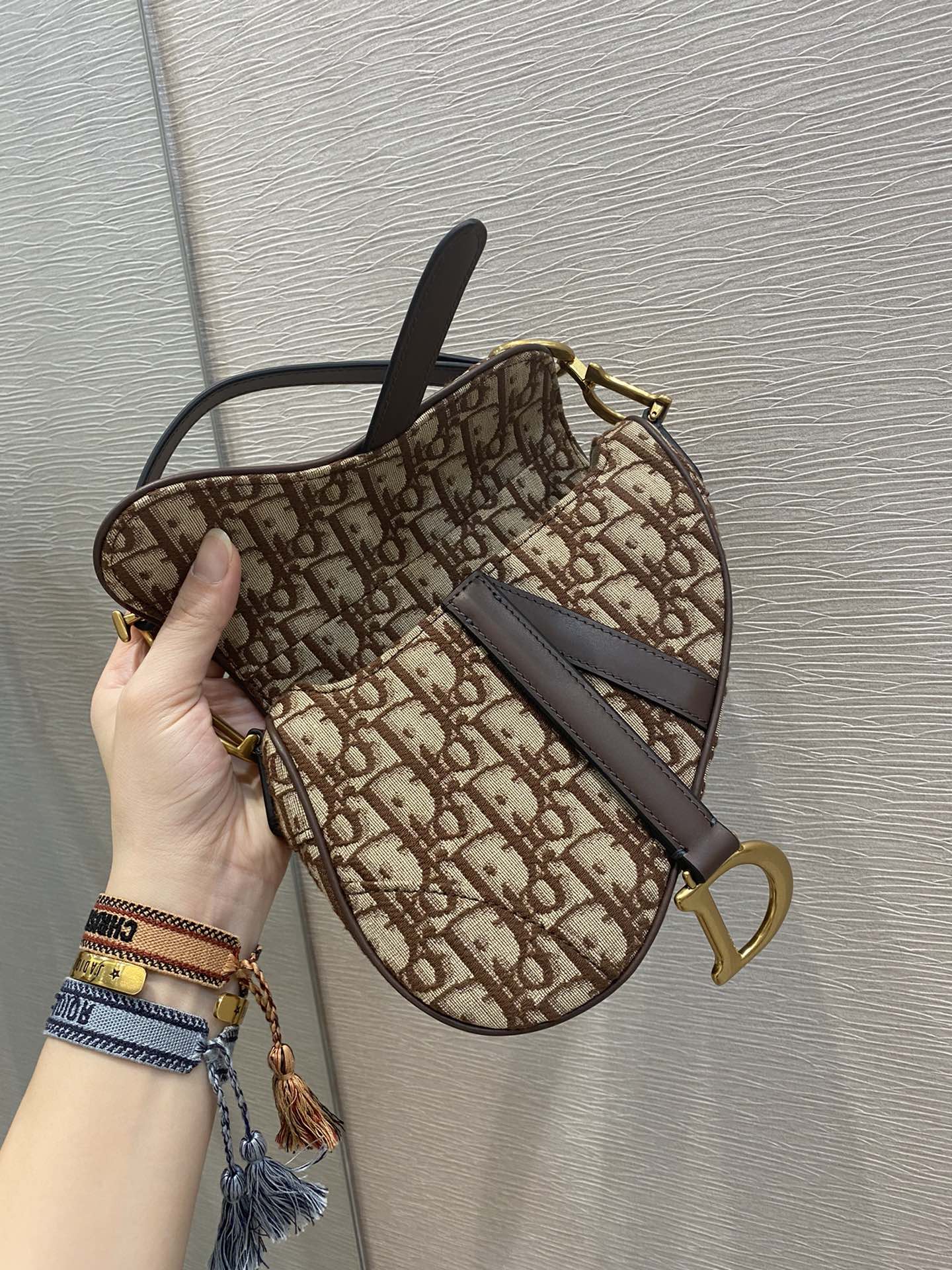 Christian Dior Brown Mini Saddle Bag For Women 21cm/7in CD - Soul Replicas