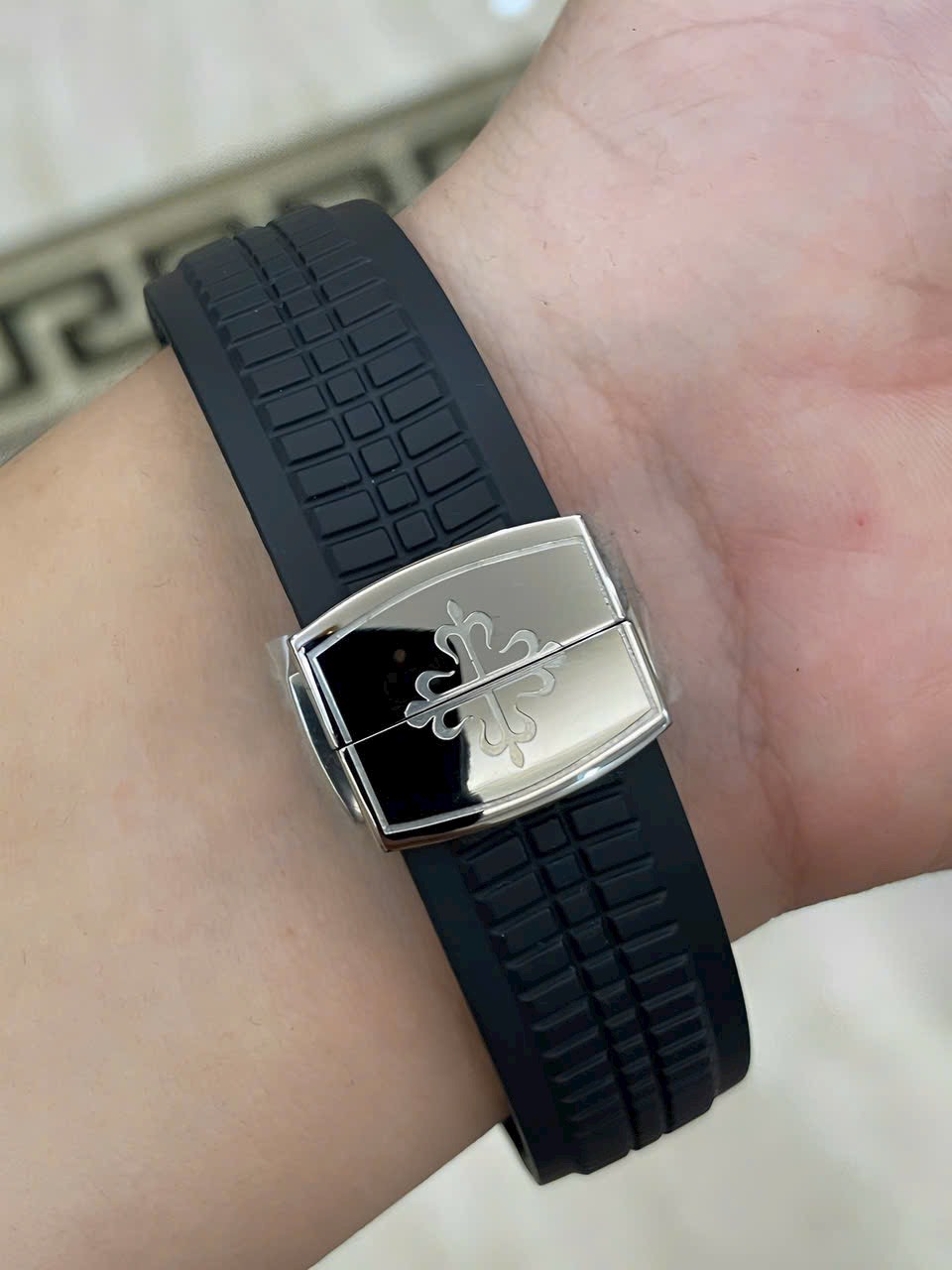 Patek Philippe Replica Watch Aquanaut 5167G Rubber Strap GR Factory 40mm - Soul Replicas