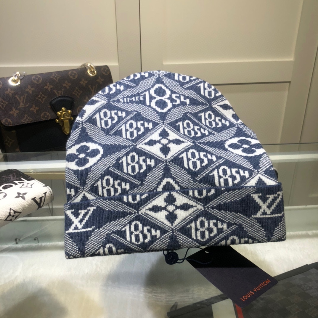 Louis Vuitton Beanie In Blue LV Headwear - Soul Replicas