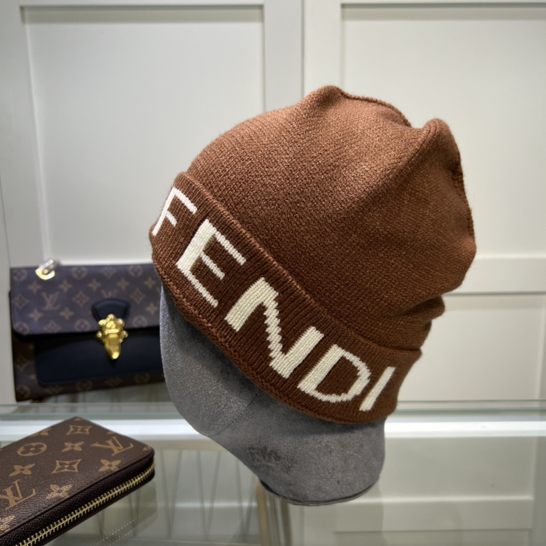Fendi Beanie In Brown - Soul Replicas