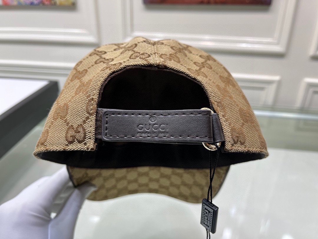 Gucci Canvas Baseball Cap Brown - Soul Replicas