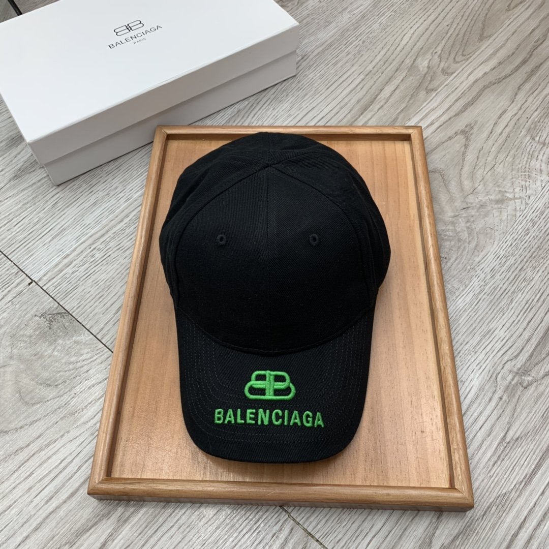 Balenciaga Logo Cap In Black - Soul Replicas
