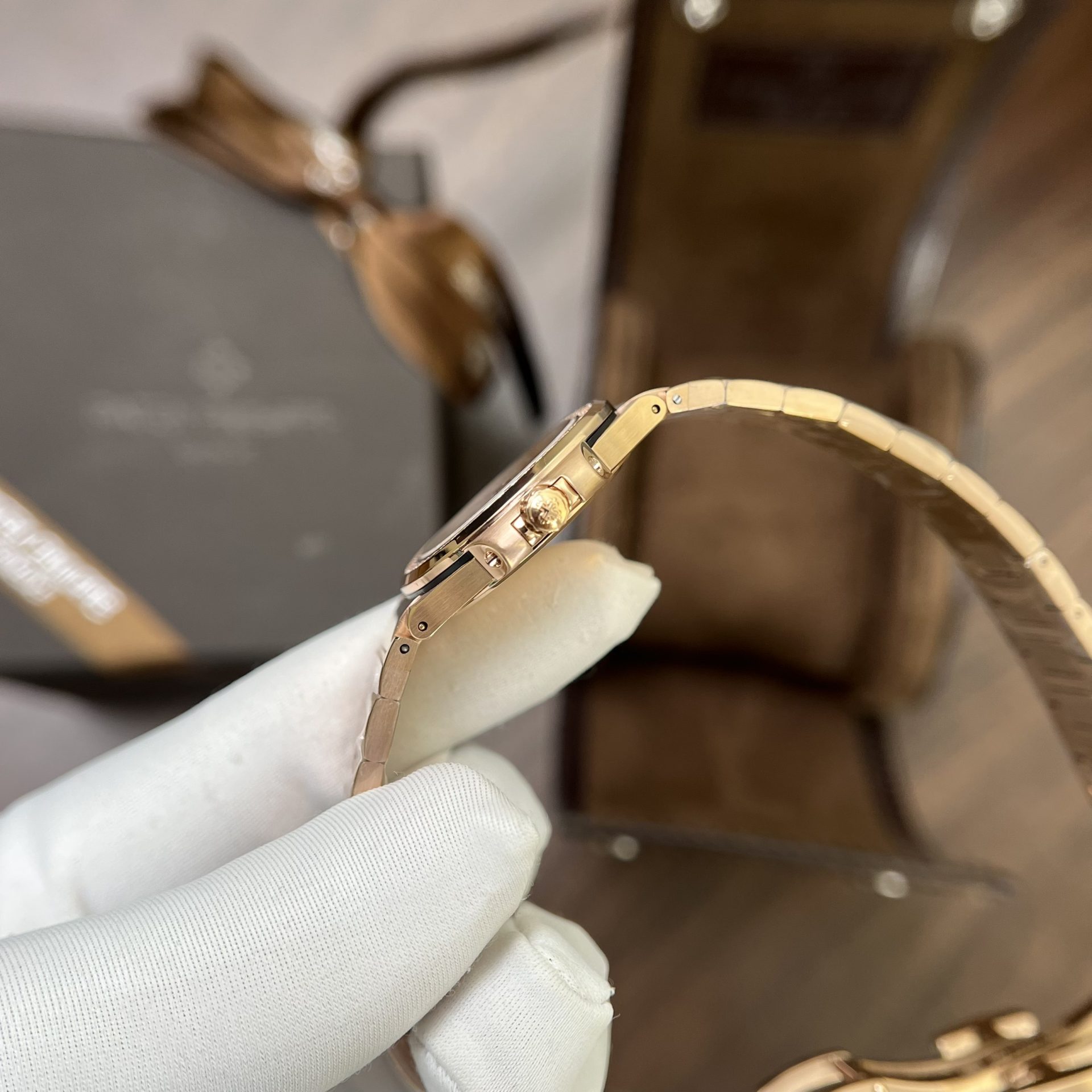 Patek Philippe Fake Watch Nautilus 7010 Dial Yellow 32mm - Soul Replicas