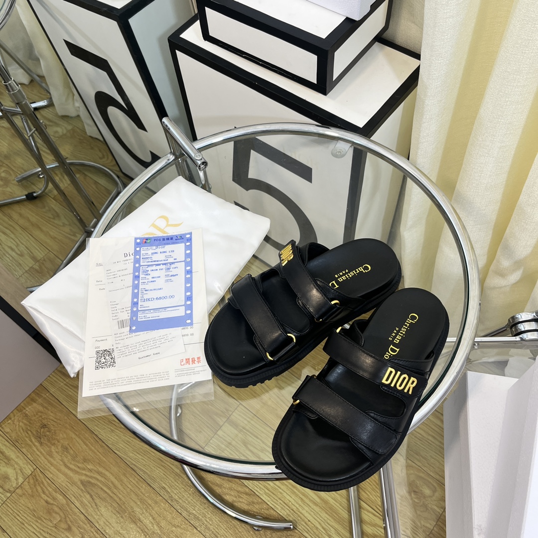 Christian Dior Women's DYORAct Slide Black For Women CD KCQ718LAB_S900 - Soul Replicas