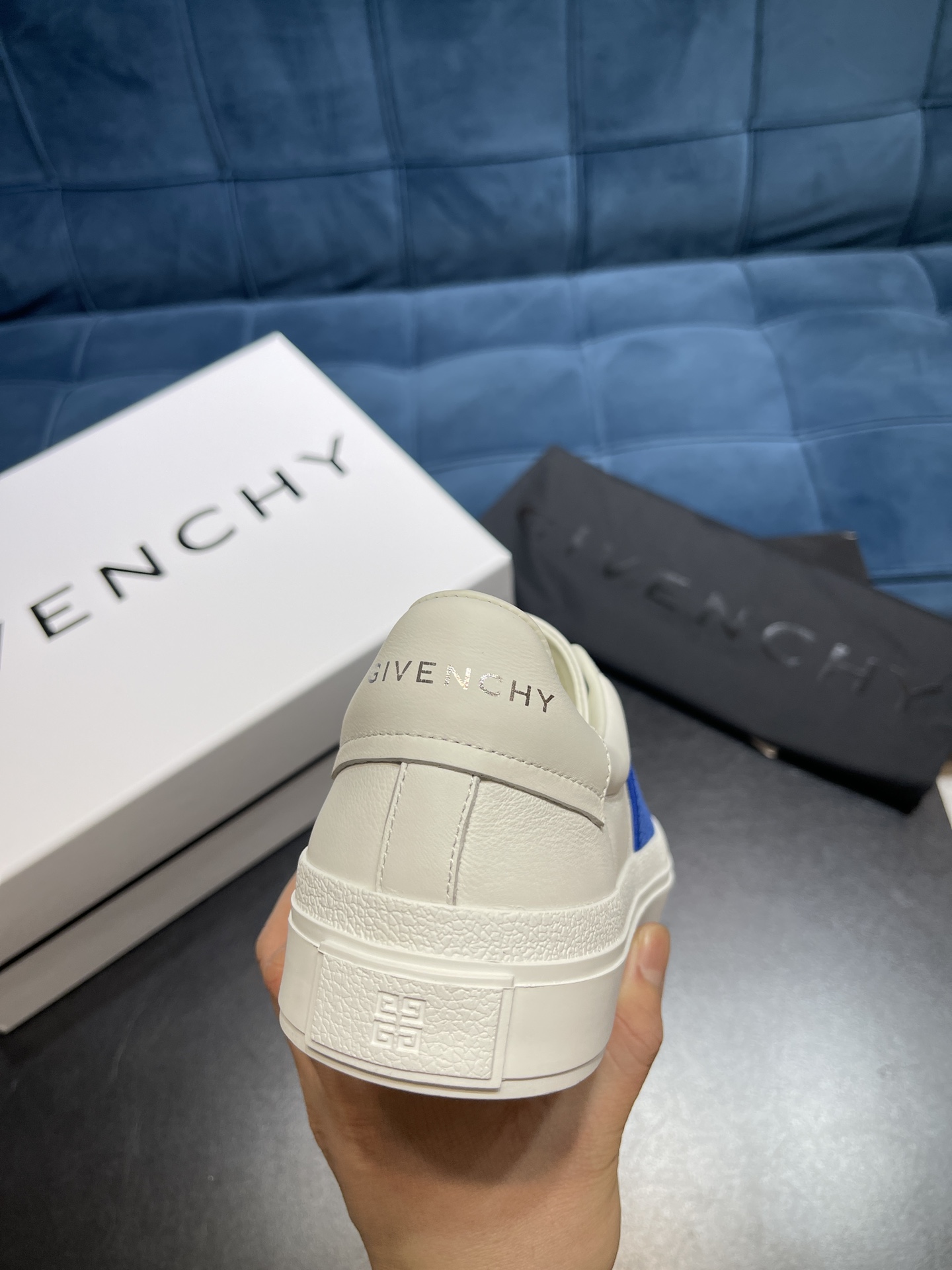 Givenchy Sneakers With Elastic Band Blue For Men GVC BH005XH14X-145 - Soul Replicas