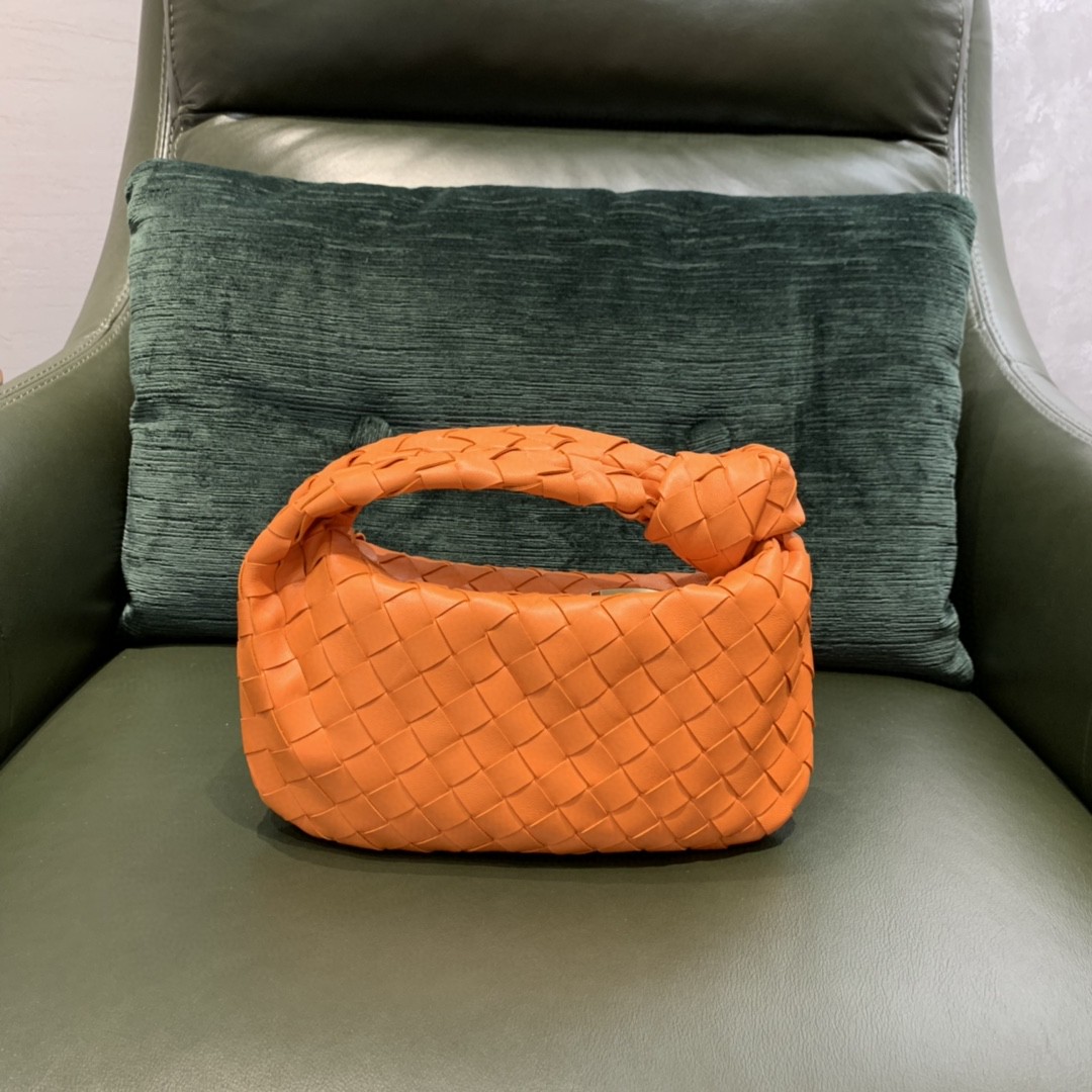 Bottega Veneta Mini Jodie Bag For Women 11in/28cm In Tangerine 651876VCPP57003 - Soul Replicas