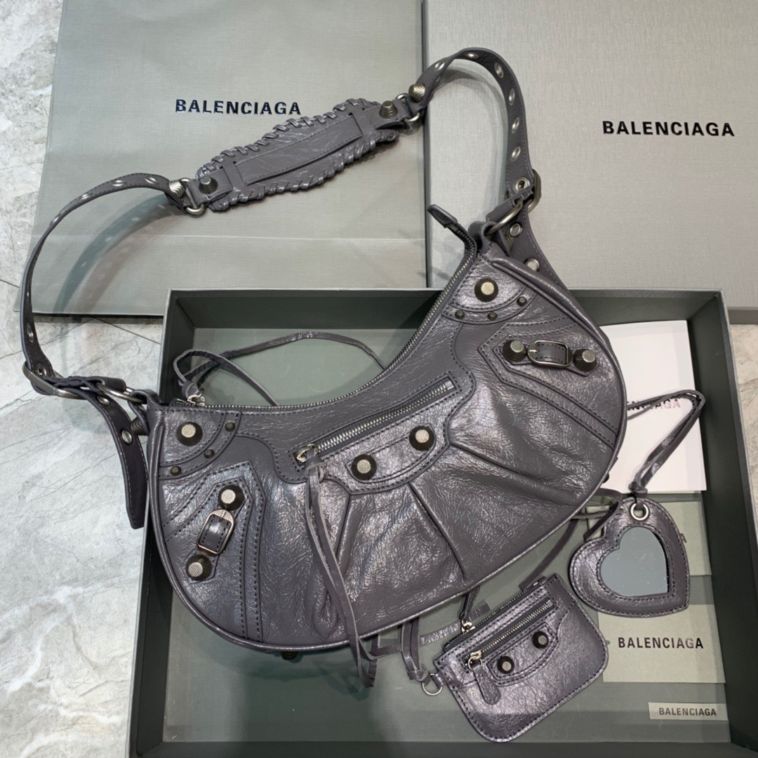 Balenciaga Le Cagole XS Shoulder Bag In Gray. For Women. Women-s Bags 13in/33cm - Soul Replicas