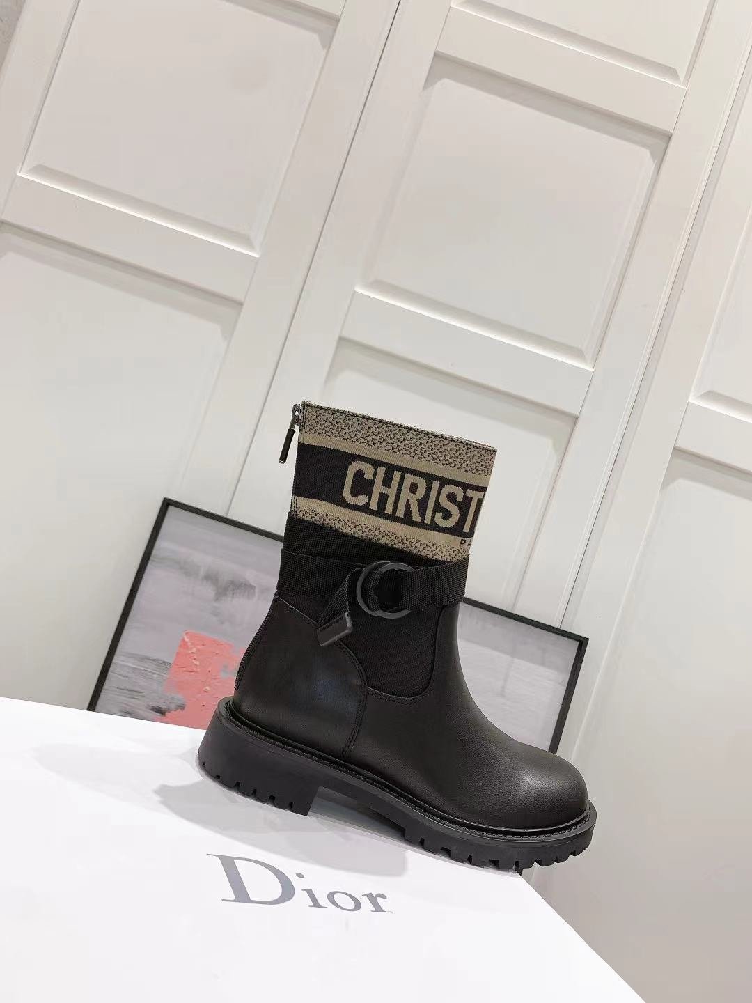 Christian Dior D-Major Boot Black/Brown For Women CD - Soul Replicas