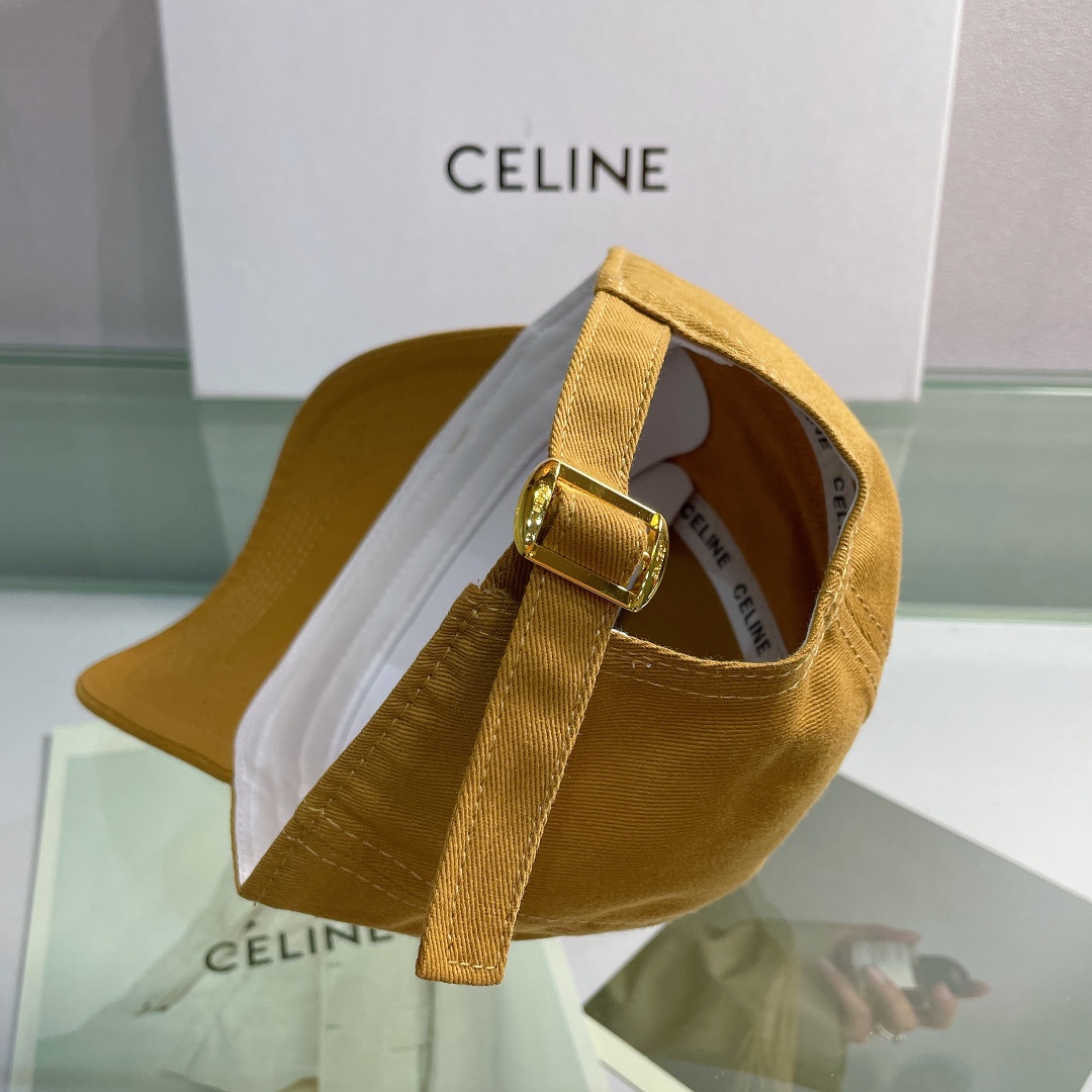 Celine Baseball Cap In Cotton Brown - Soul Replicas