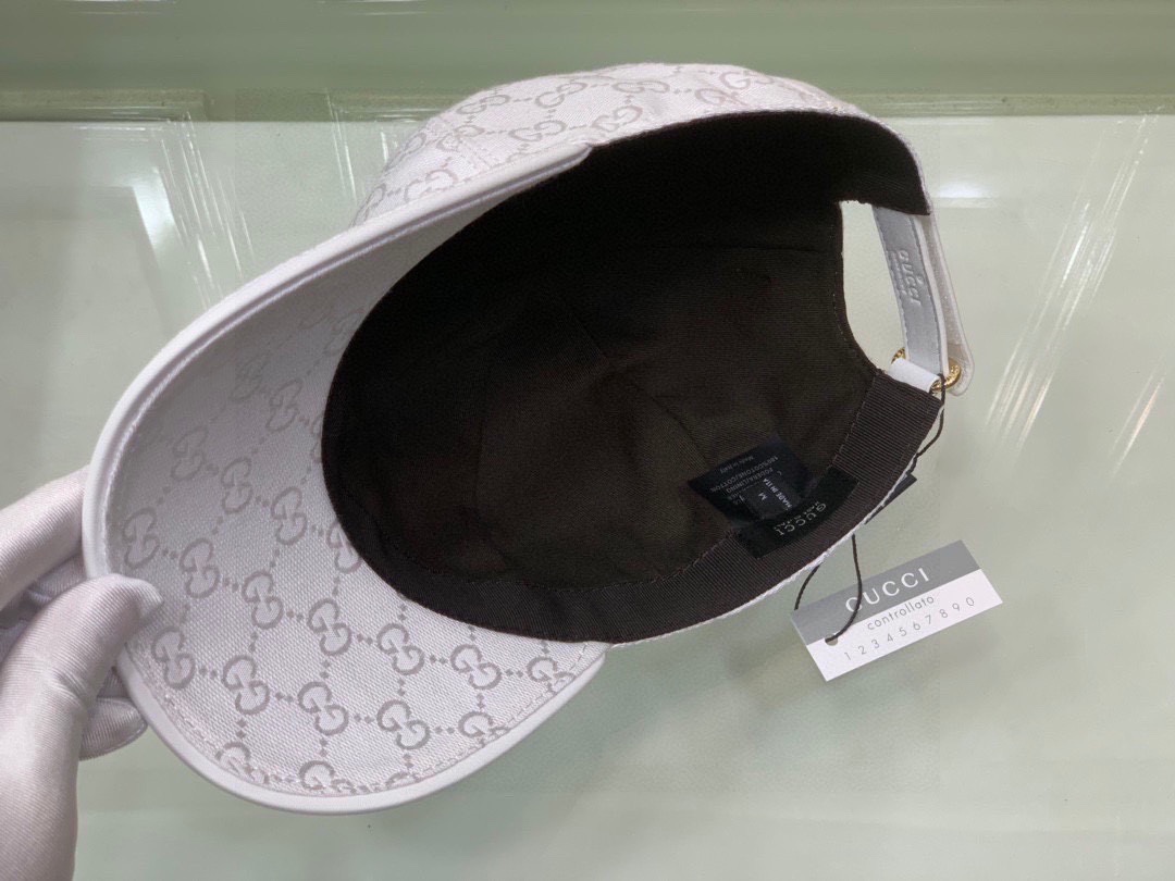 Gucci Canvas Baseball Hat White Gucci Hat - Soul Replicas