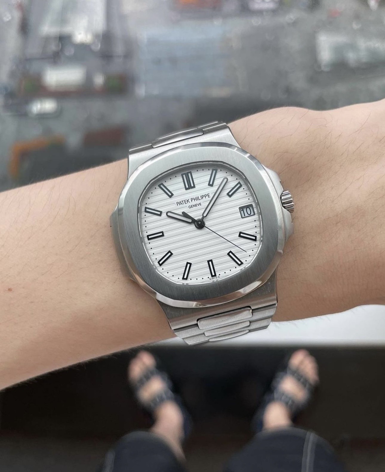 Patek Philippe Nautilus 5711 White Dial Replica Watch 3K Factory 40mm - Soul Replicas