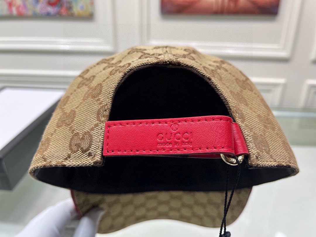 Gucci Canvas Baseball Cap Brown - Soul Replicas