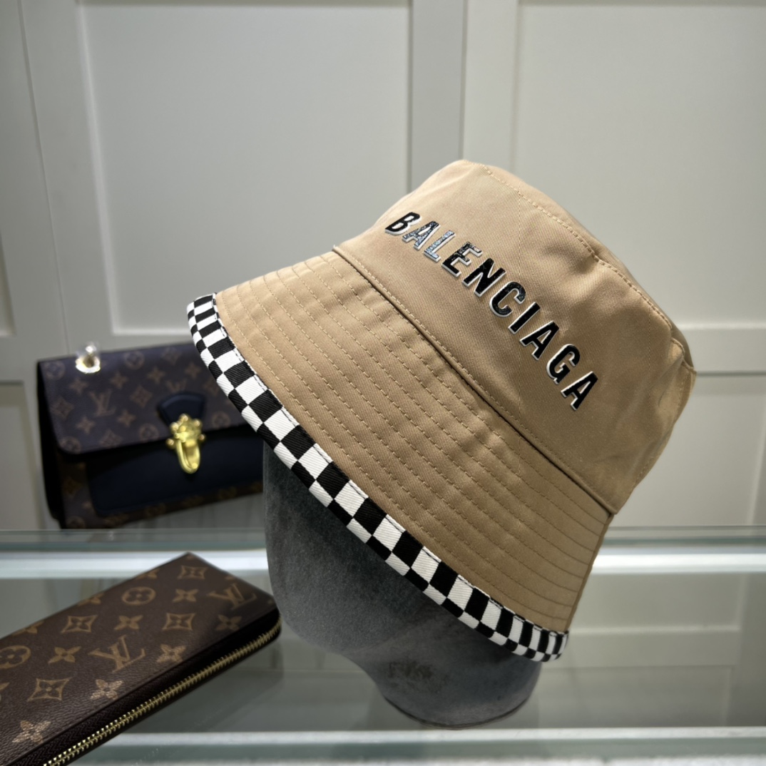 Balenciaga Bucket Hat Beige Hat - Soul Replicas